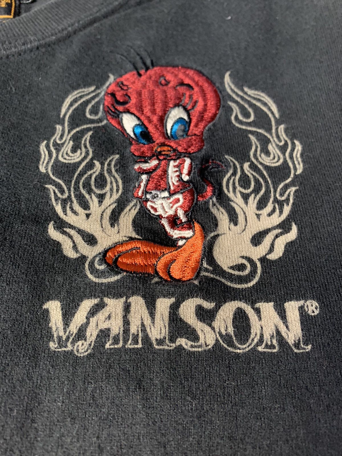Cartoon Network Vanson Leathers X Tweety Motorcycles Speed King Tee Size US M / EU 48-50 / 2 - 5 Thumbnail