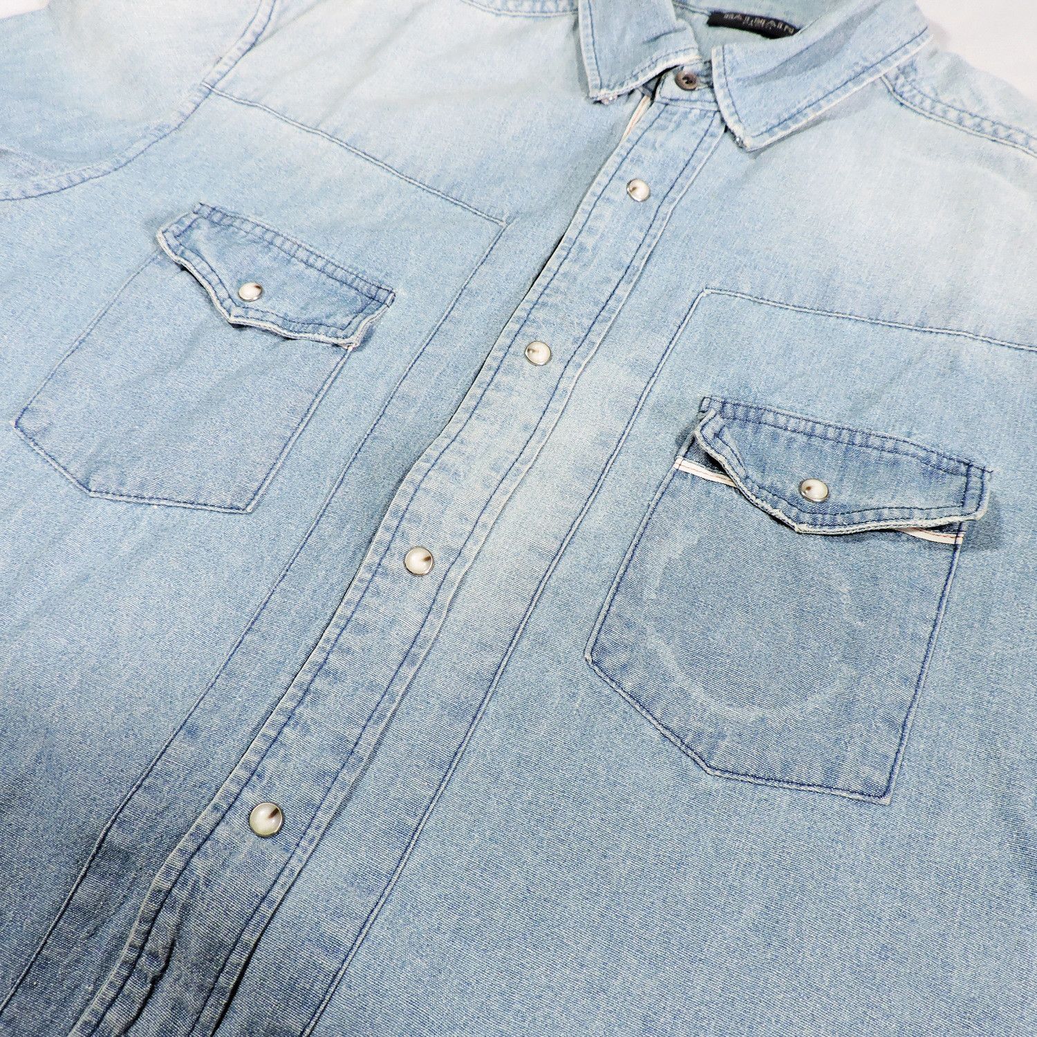 Balmain Balmain Denim Shirt Size US M / EU 48-50 / 2 - 7 Thumbnail