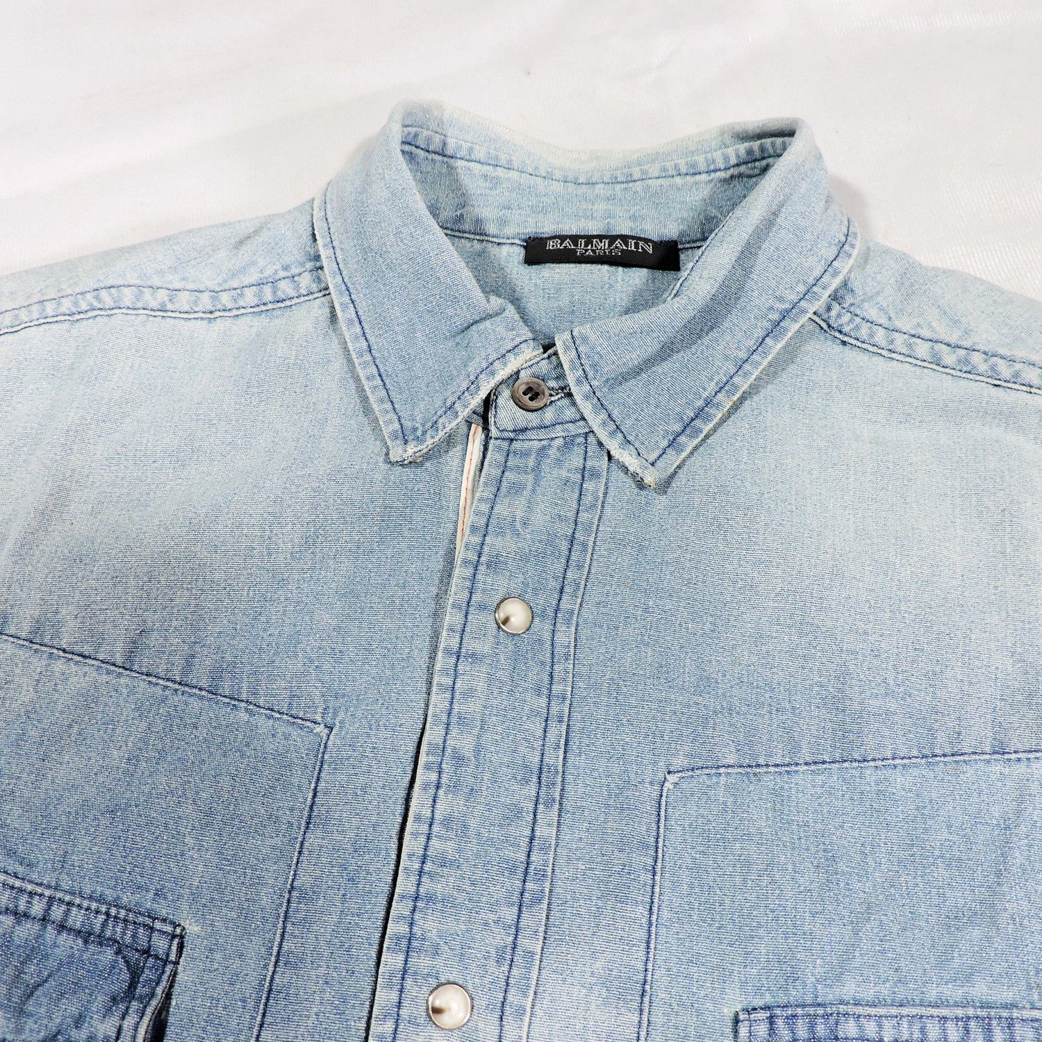 Balmain Balmain Denim Shirt Size US M / EU 48-50 / 2 - 6 Thumbnail