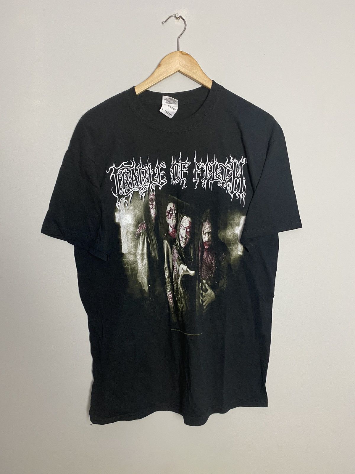 Vintage 2008 Cradle Of Filth Y2K Tour Goth Metal Band Tee