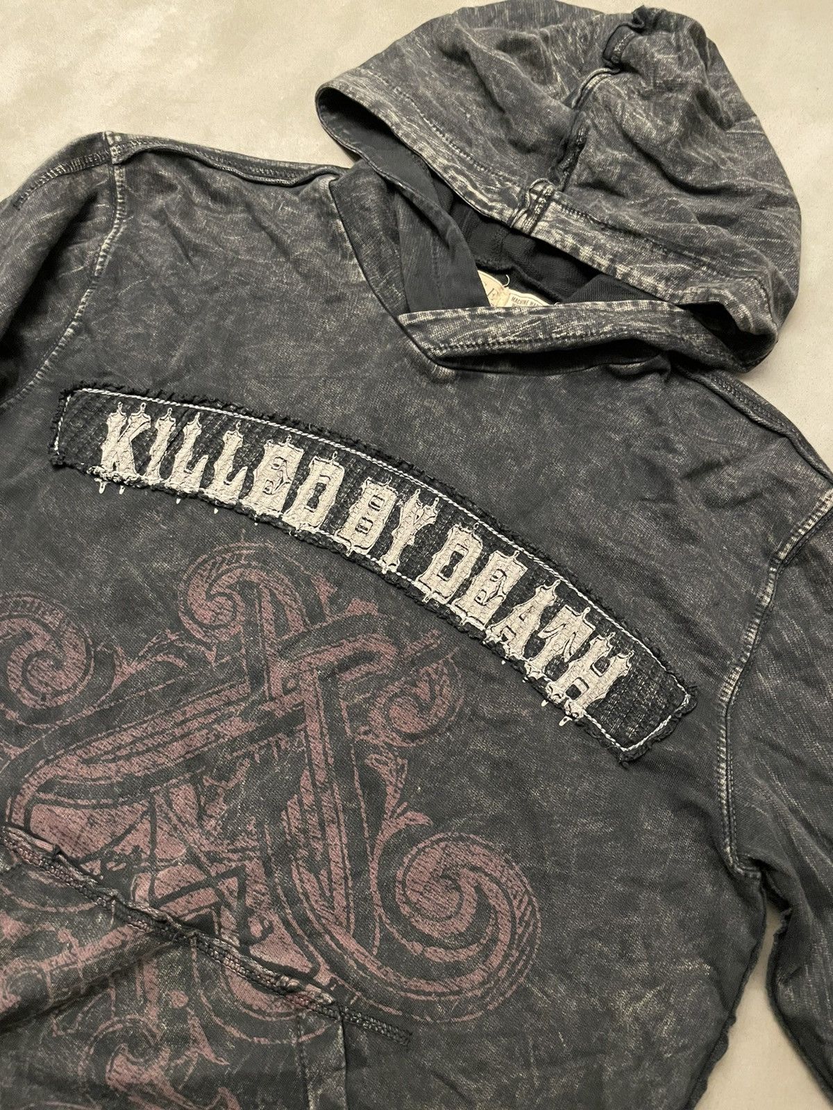 Affliction Salvage Killed by Death Vintage Hooded sweatshirt Size US M / EU 48-50 / 2 - 4 Thumbnail