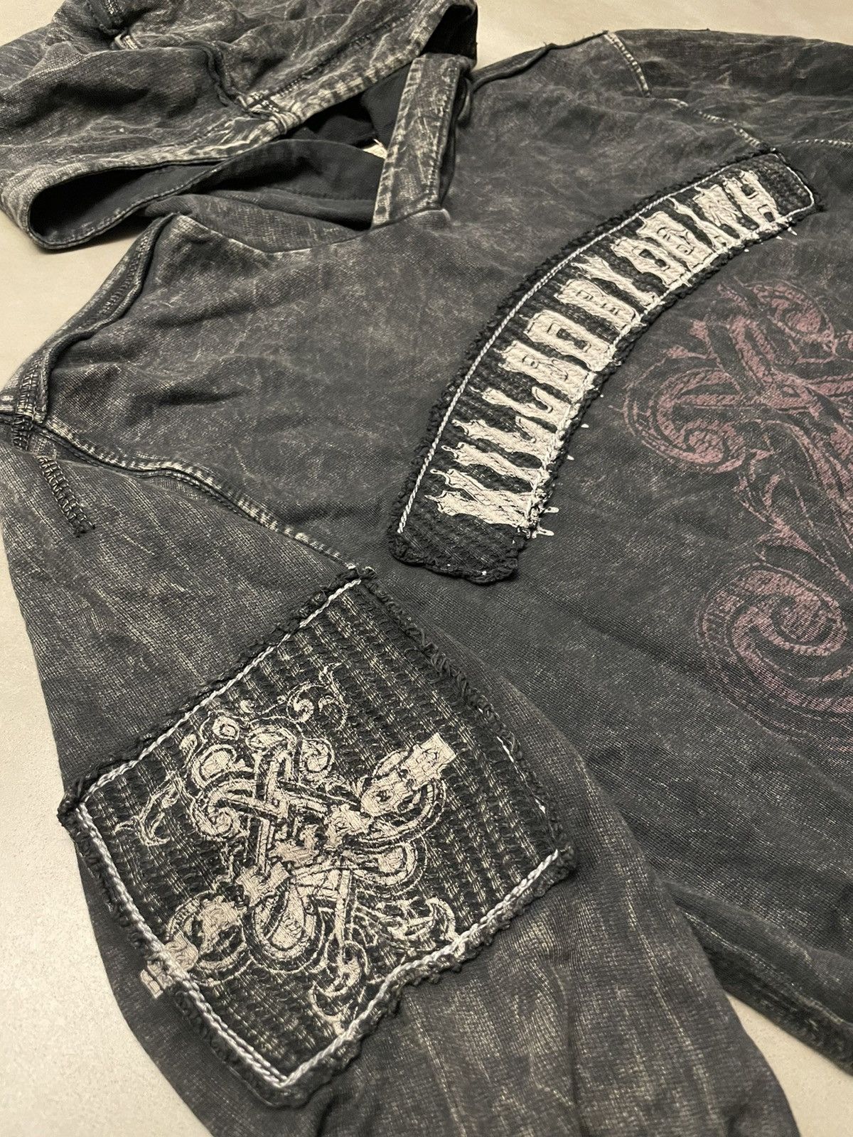 Affliction Salvage Killed by Death Vintage Hooded sweatshirt Size US M / EU 48-50 / 2 - 5 Thumbnail