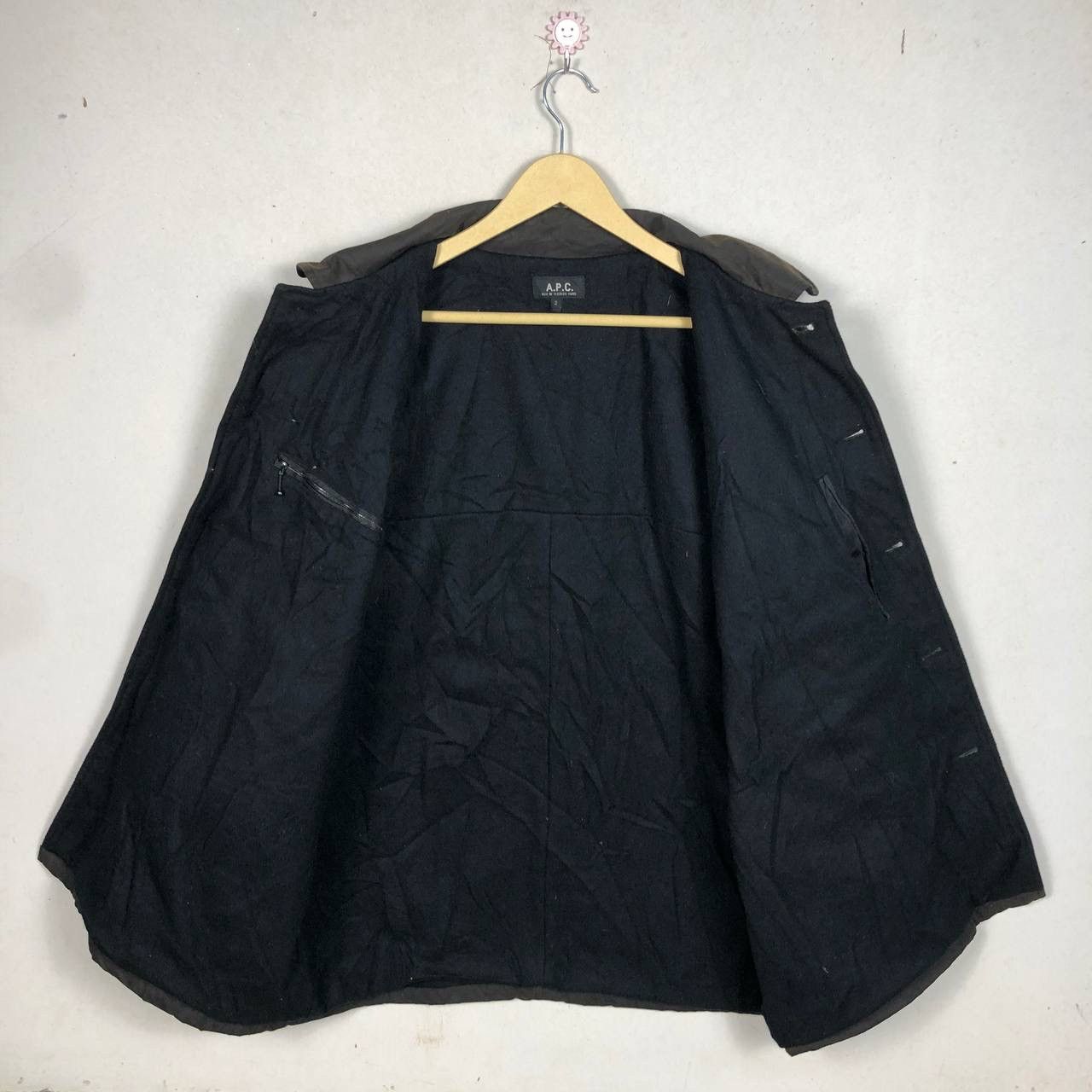A.P.C. A.P.C Khaki Gabriel Waxed Cotton Jacket Sun Faded Workwear Size US L / EU 52-54 / 3 - 3 Thumbnail