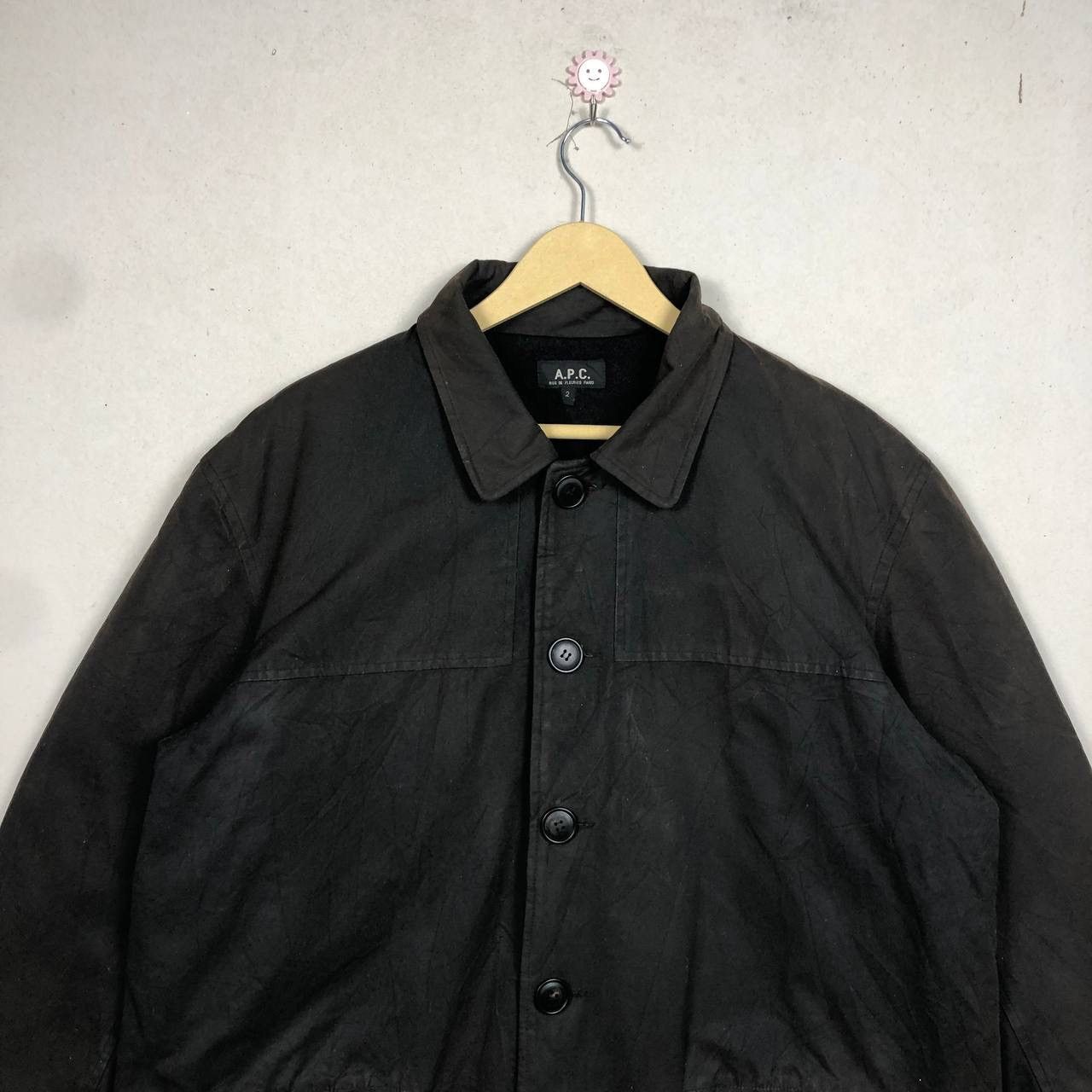 A.P.C. A.P.C Khaki Gabriel Waxed Cotton Jacket Sun Faded Workwear Size US L / EU 52-54 / 3 - 4 Thumbnail