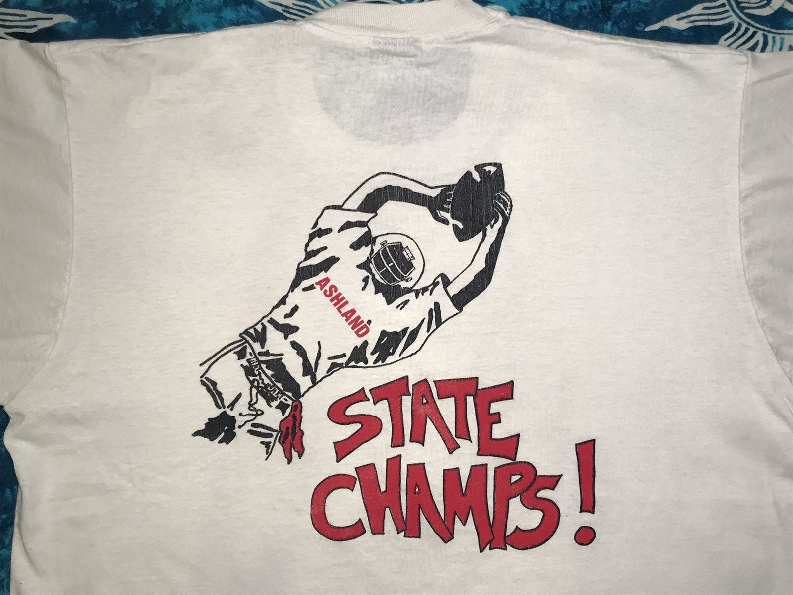 Band Tees Vintage 89s t-shirt Ashland State Champs American Football Size US M / EU 48-50 / 2 - 14 Thumbnail