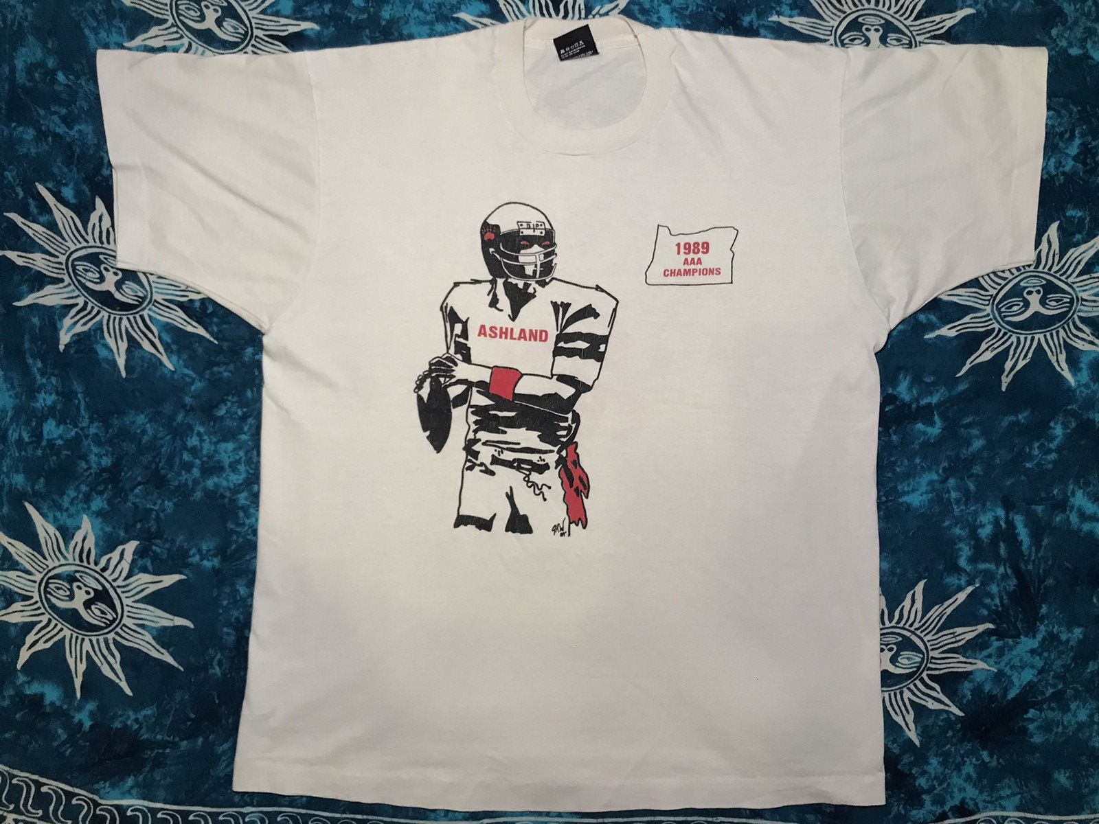 Band Tees Vintage 89s t-shirt Ashland State Champs American Football Size US M / EU 48-50 / 2 - 1 Thumbnail