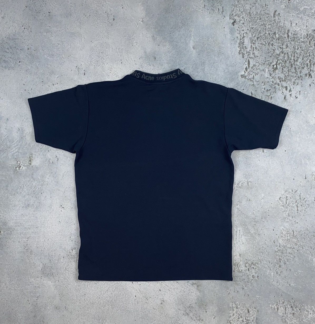 Acne Studios Acne Studios Navid t shirt navy neck Size US S / EU 44-46 / 1 - 3 Thumbnail