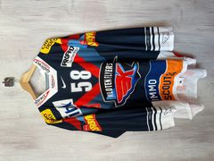 EDMONTON OILERS / KOHO Embroidered Youth L / XL Hockey Jersey - EXCELLENT