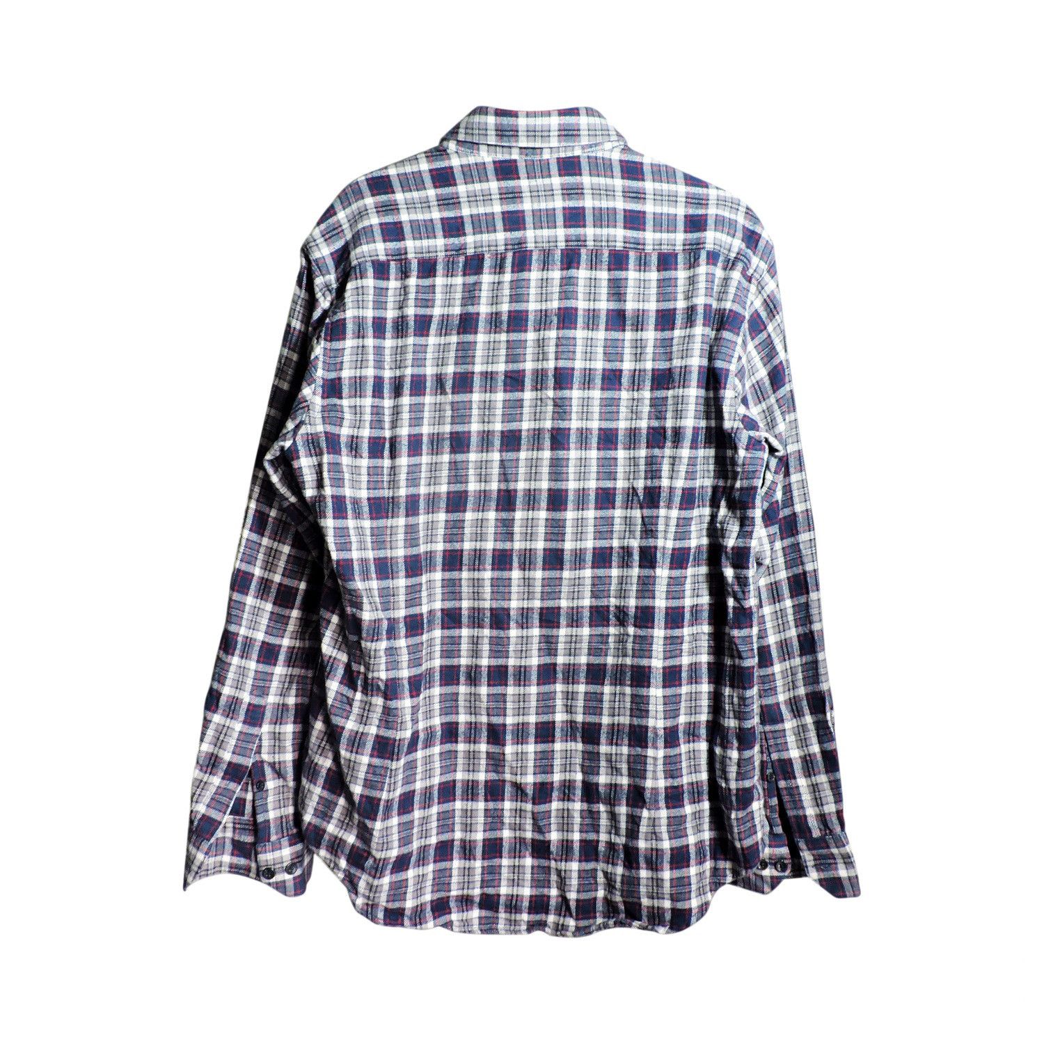 Lanvin Lanvin Collection Slim Fit Plaid Flannel Shirt Size US L / EU 52-54 / 3 - 2 Thumbnail
