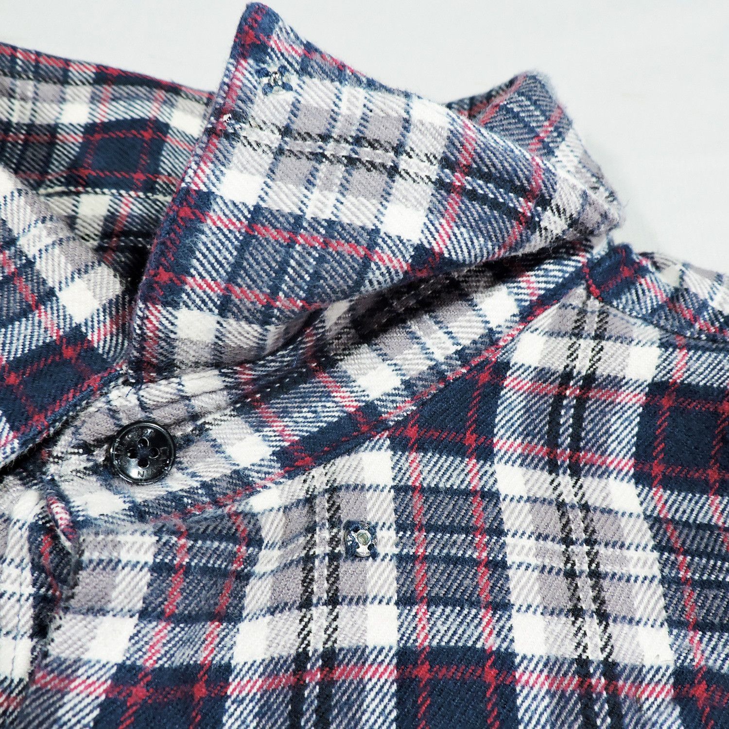 Lanvin Lanvin Collection Slim Fit Plaid Flannel Shirt Size US L / EU 52-54 / 3 - 10 Thumbnail