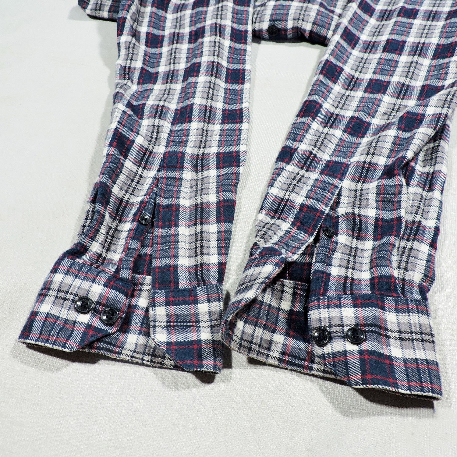 Lanvin Lanvin Collection Slim Fit Plaid Flannel Shirt Size US L / EU 52-54 / 3 - 11 Thumbnail
