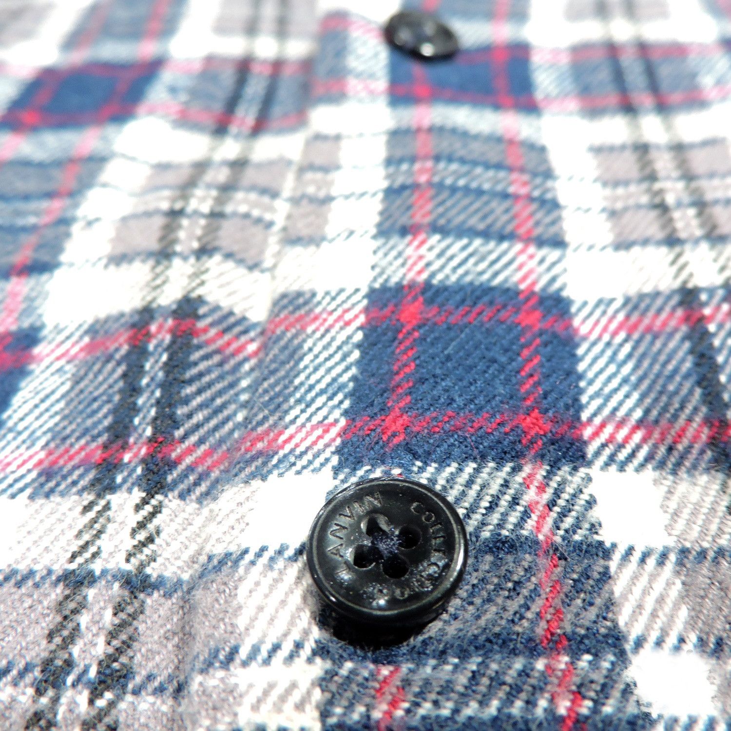 Lanvin Lanvin Collection Slim Fit Plaid Flannel Shirt Size US L / EU 52-54 / 3 - 8 Thumbnail