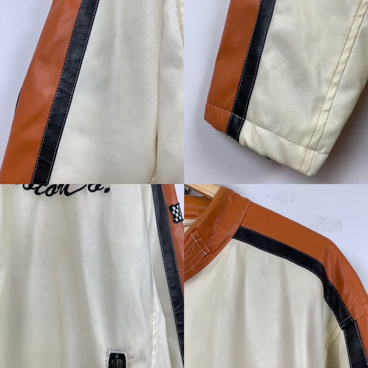 Vintage Vintage Speedway Monza Racing Moto Leather Jacket Size US XXL / EU 58 / 5 - 22 Thumbnail