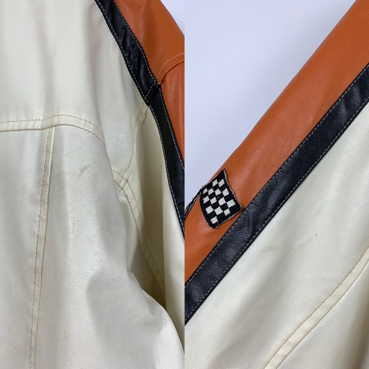 Vintage Vintage Speedway Monza Racing Moto Leather Jacket Size US XXL / EU 58 / 5 - 24 Thumbnail