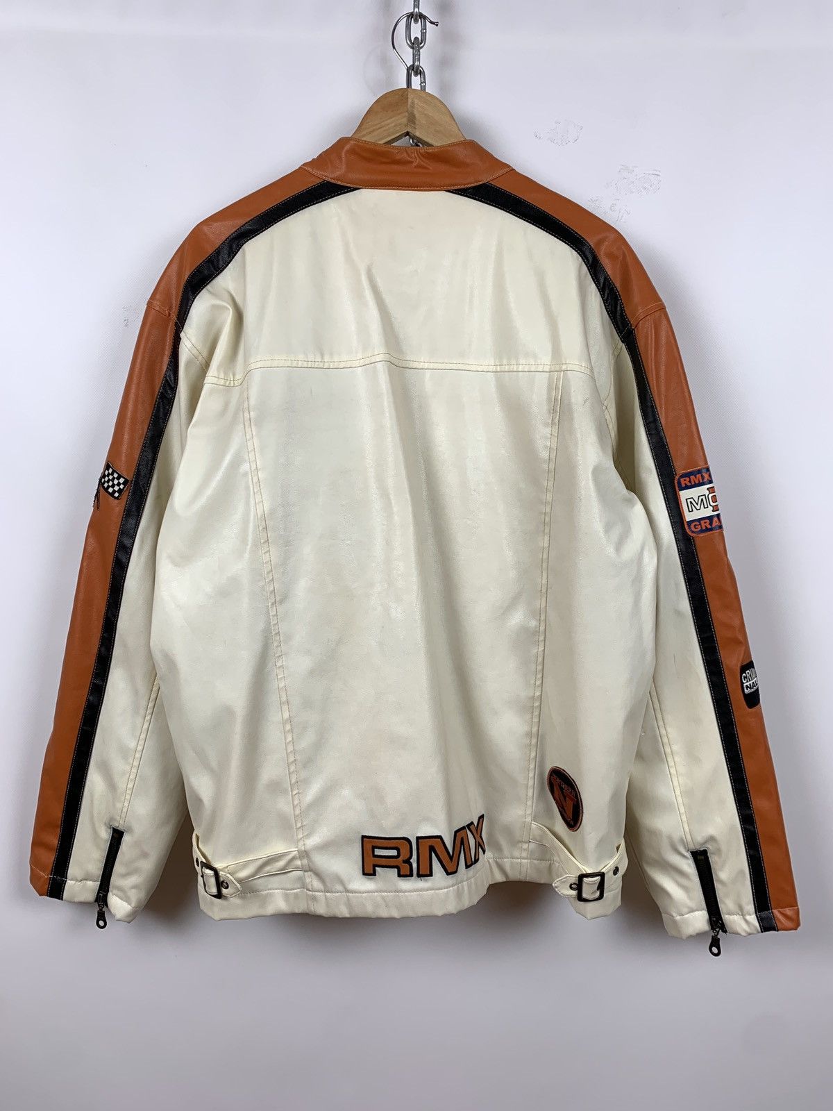Vintage Vintage Speedway Monza Racing Moto Leather Jacket Size US XXL / EU 58 / 5 - 7 Thumbnail