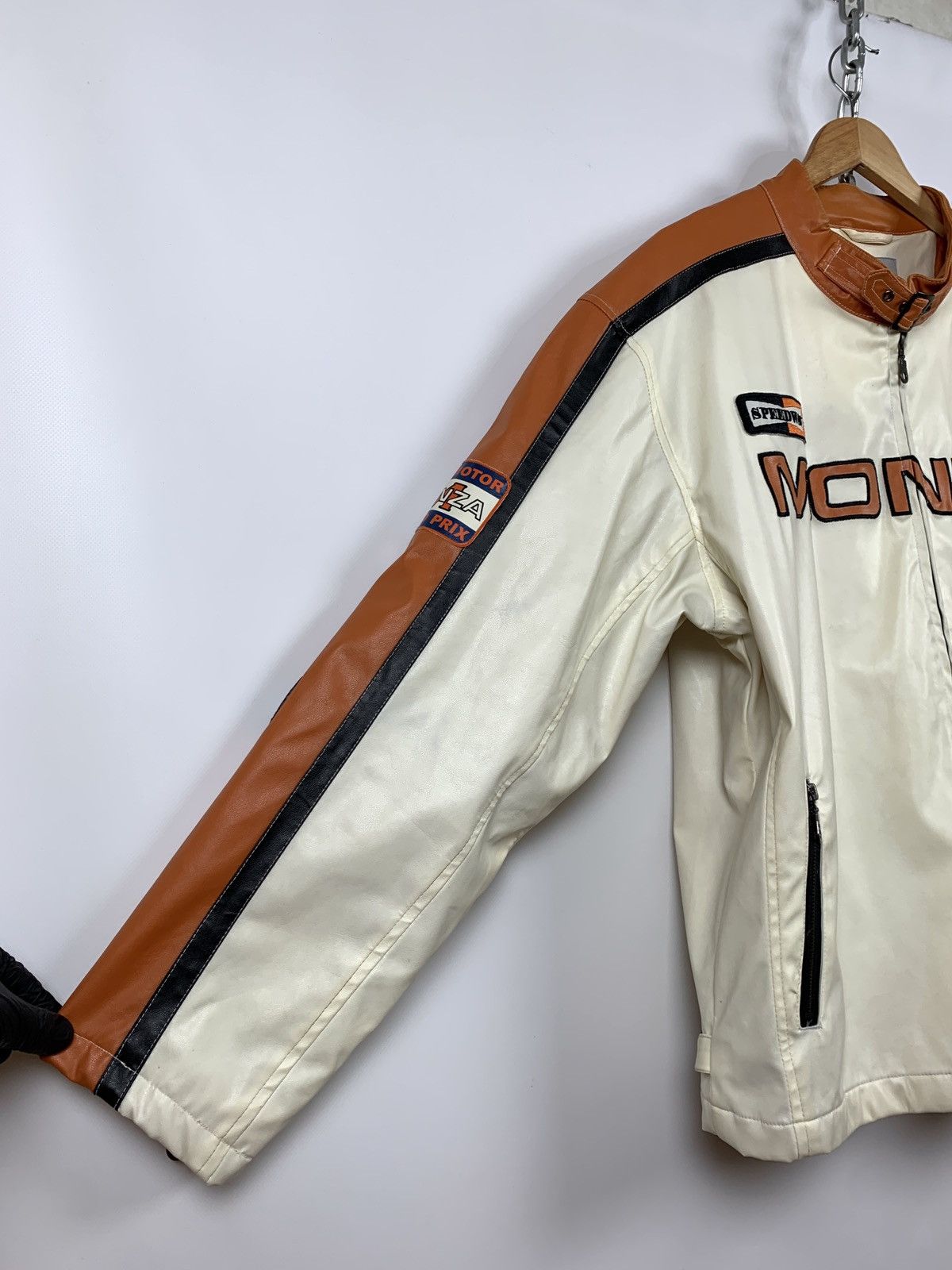 Vintage Vintage Speedway Monza Racing Moto Leather Jacket Size US XXL / EU 58 / 5 - 15 Thumbnail