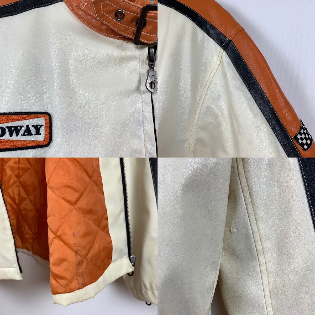 Vintage Vintage Speedway Monza Racing Moto Leather Jacket Size US XXL / EU 58 / 5 - 23 Thumbnail