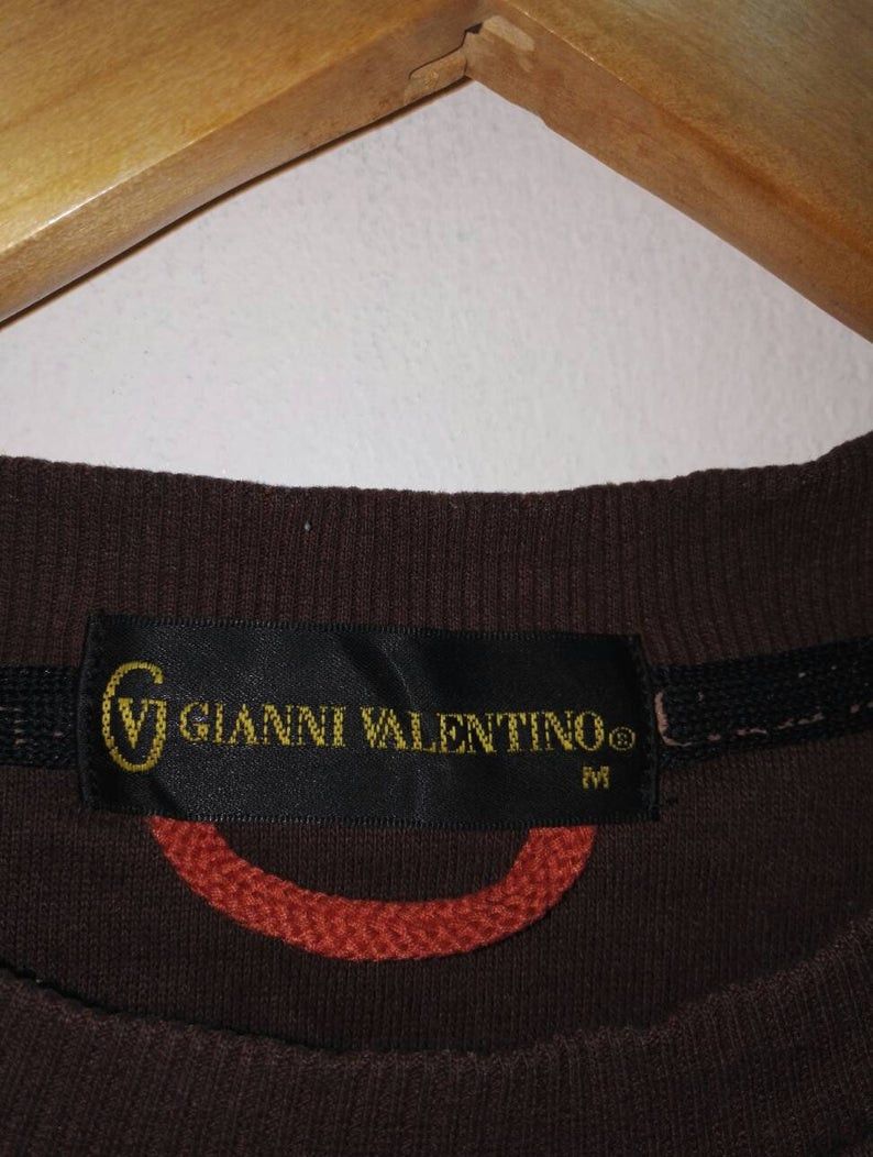 Valentino Rare Gianni Valentino Italy embroidered Big Logo (ss304) Size US M / EU 48-50 / 2 - 4 Thumbnail
