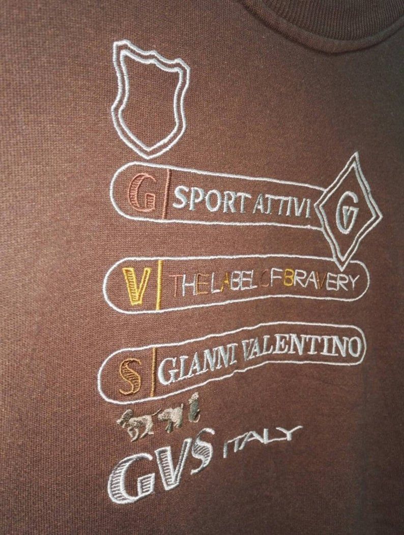 Valentino Rare Gianni Valentino Italy embroidered Big Logo (ss304) Size US M / EU 48-50 / 2 - 3 Thumbnail