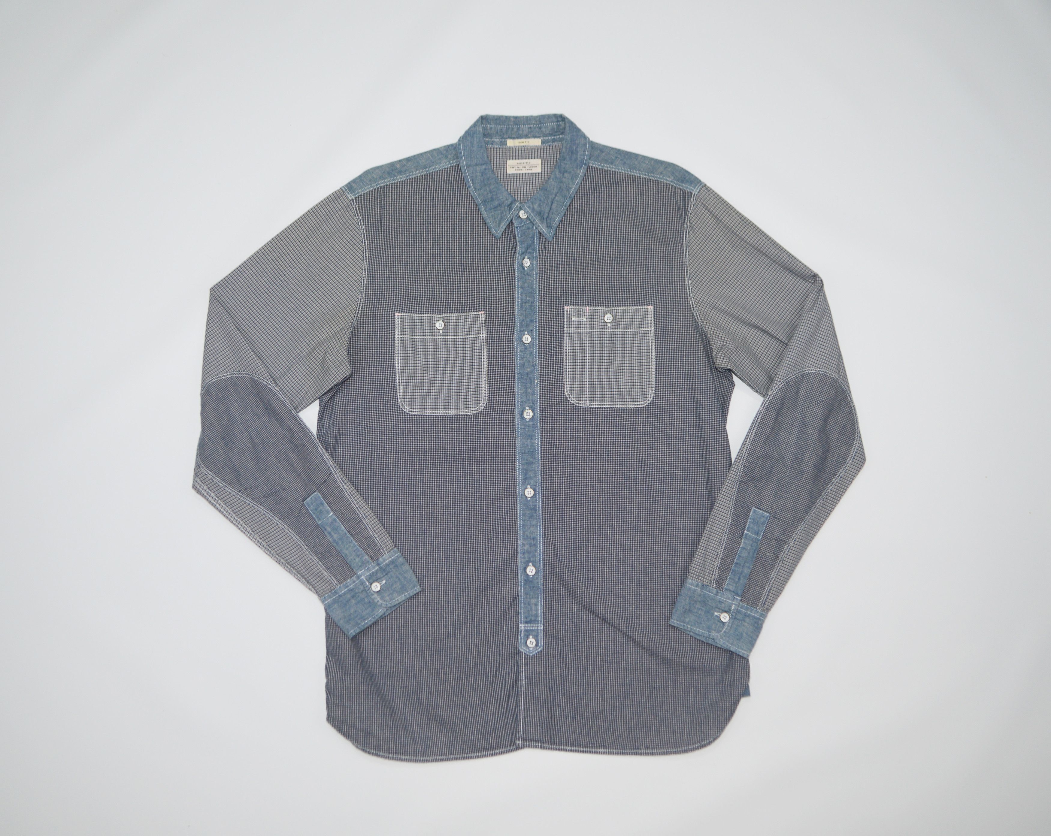 Allsaints Allsaints Ibuki Checked Cotton Slim Fit Shirt Size US M / EU 48-50 / 2 - 1 Thumbnail