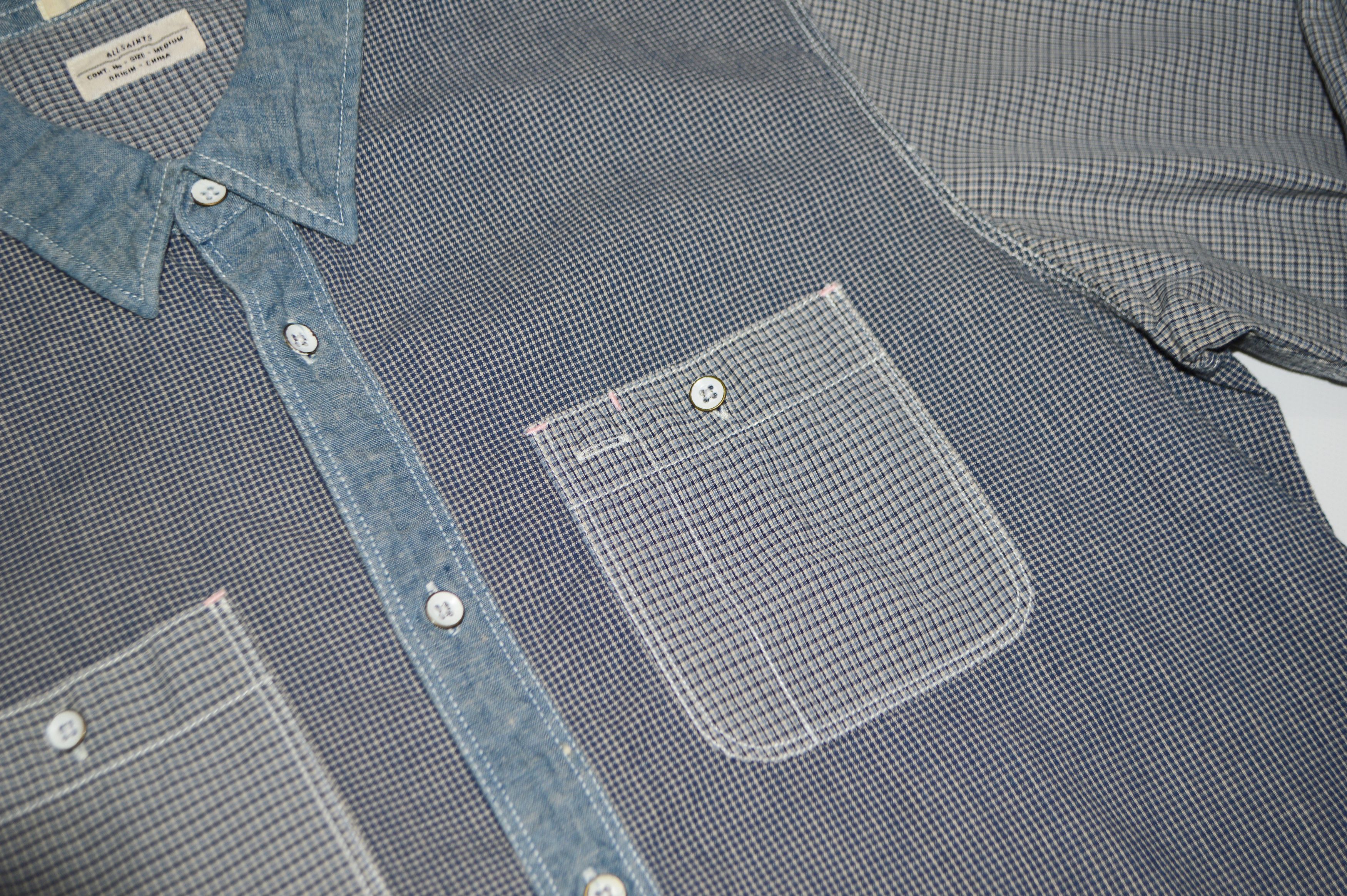 Allsaints Allsaints Ibuki Checked Cotton Slim Fit Shirt Size US M / EU 48-50 / 2 - 3 Thumbnail