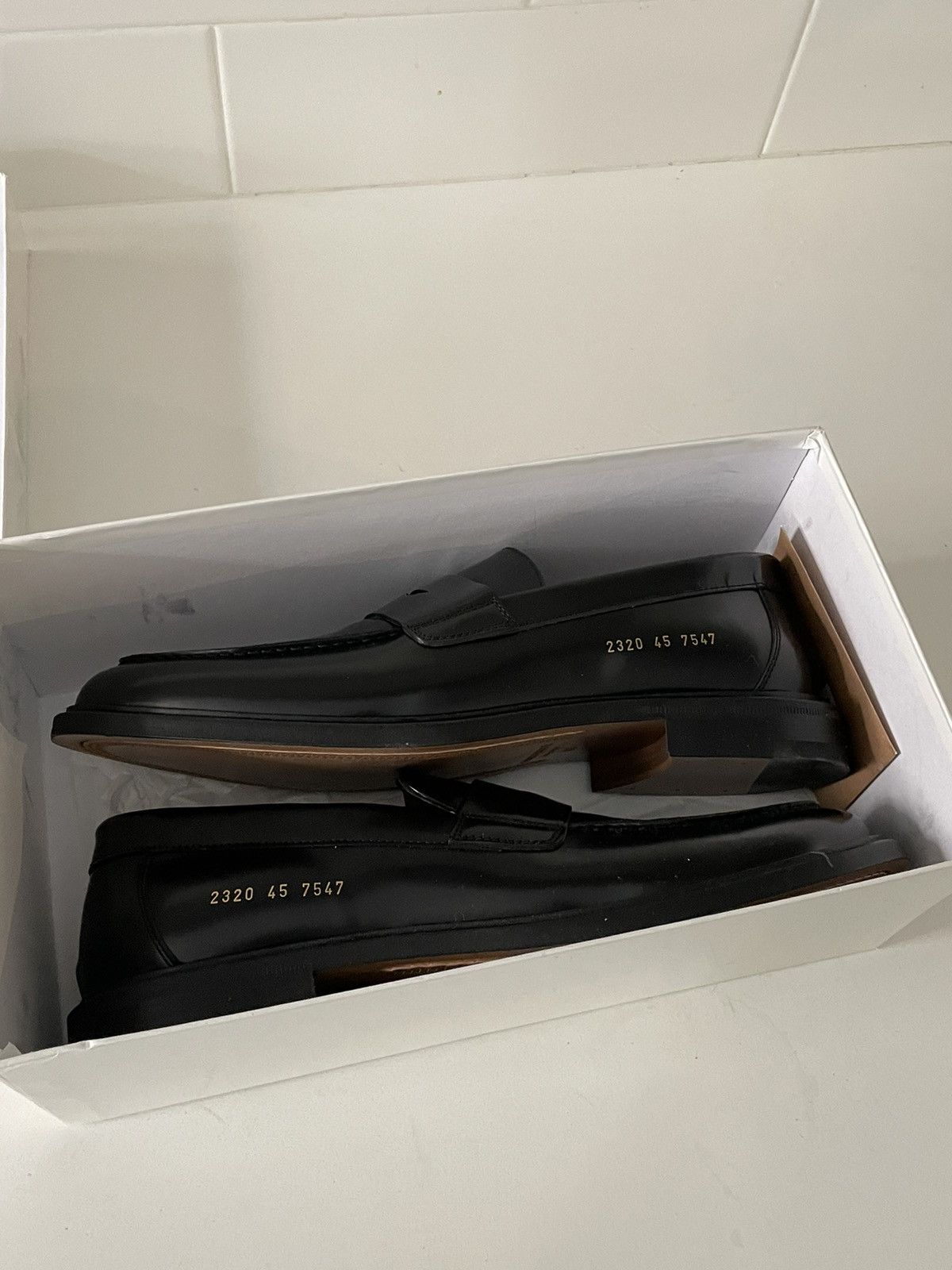 Common Projects Leather Loafers Size 12