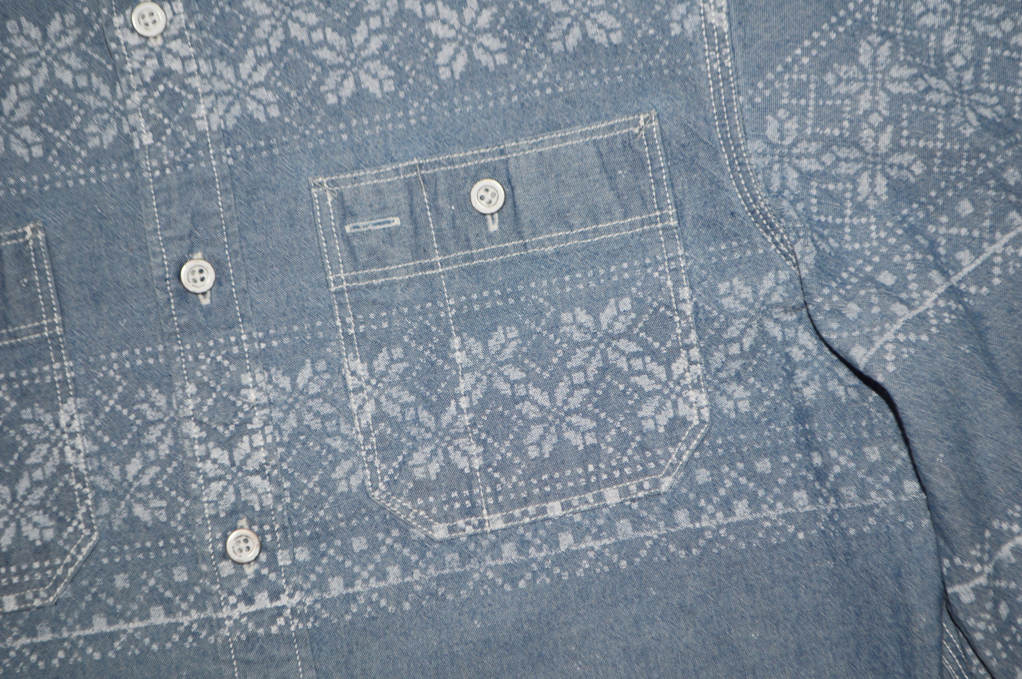Allsaints AllSaints Oslo Chambray Cotton Shirt Size M Size US M / EU 48-50 / 2 - 3 Thumbnail