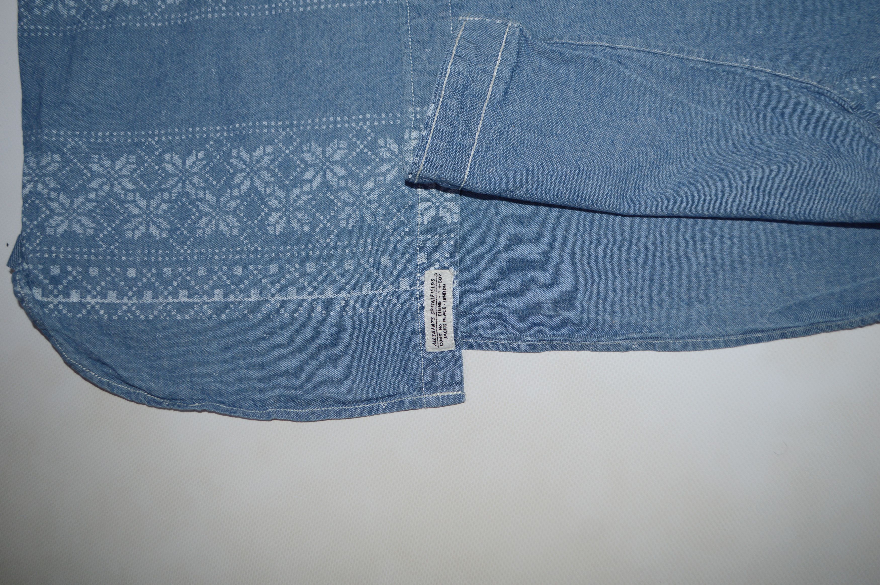 Allsaints AllSaints Oslo Chambray Cotton Shirt Size M Size US M / EU 48-50 / 2 - 8 Thumbnail