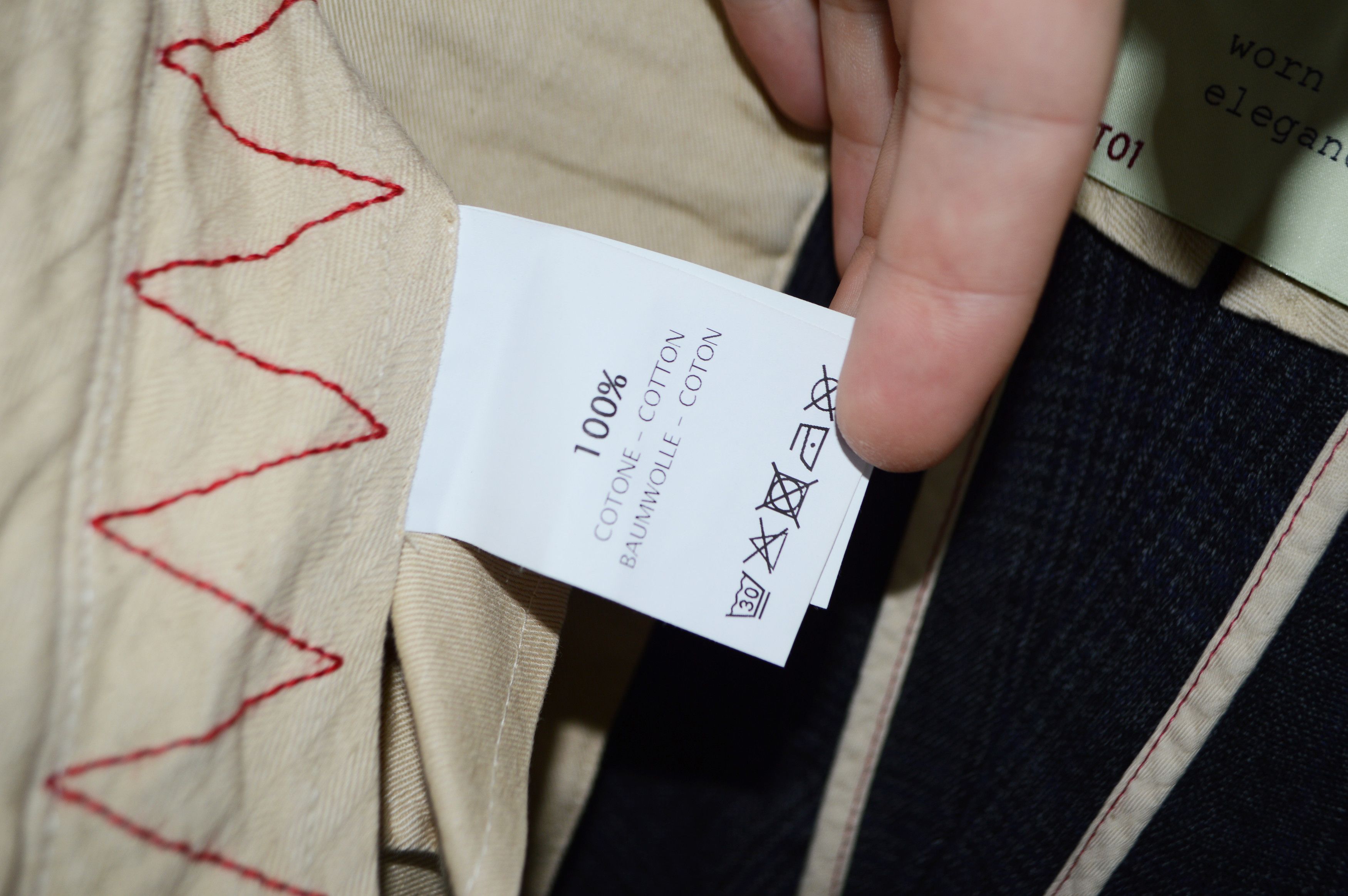 PT Torino PT01 Worn Out Elegance Textured Cotton Trousers Size US 35 - 9 Thumbnail