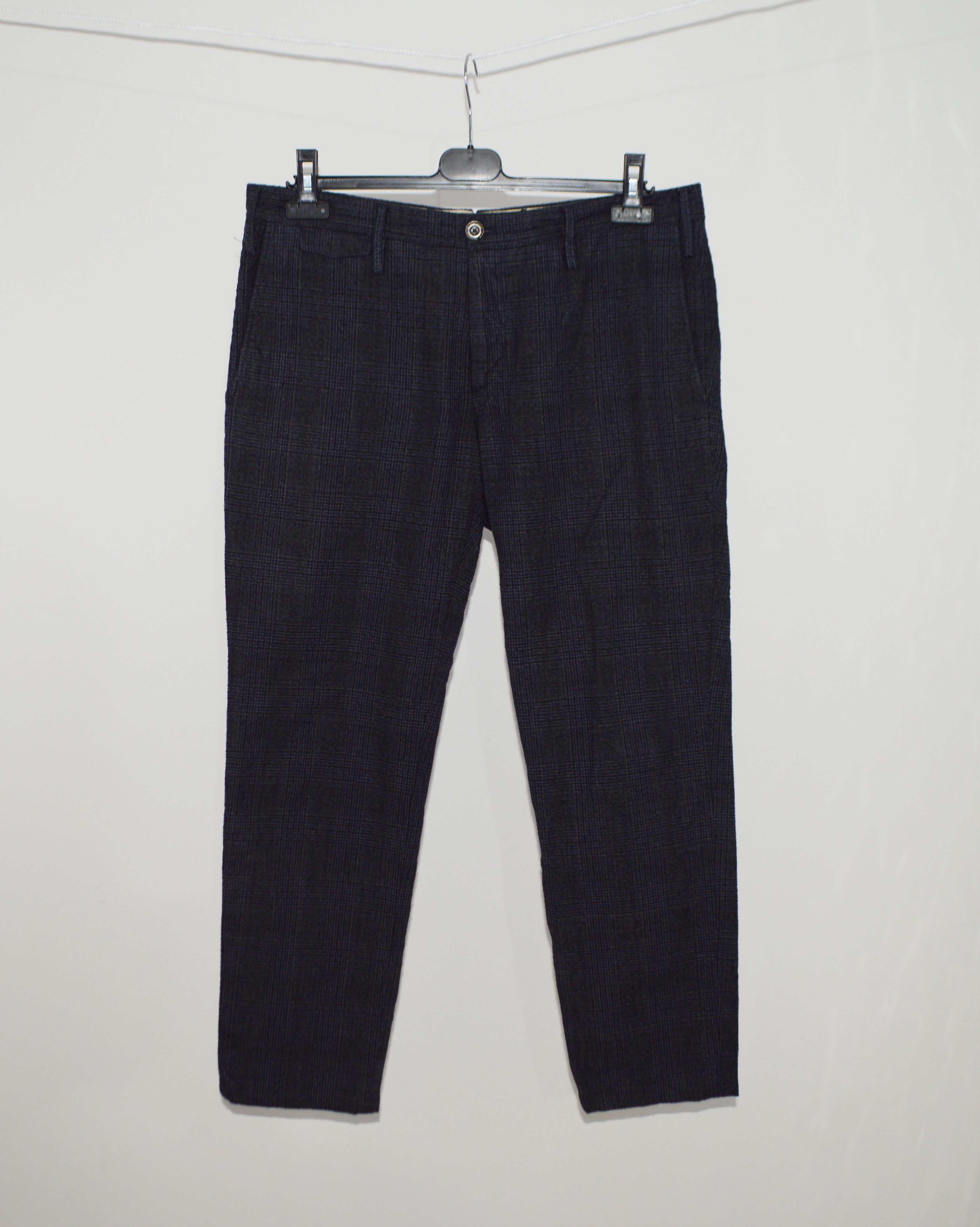 PT Torino PT01 Worn Out Elegance Textured Cotton Trousers Size US 35 - 1 Thumbnail