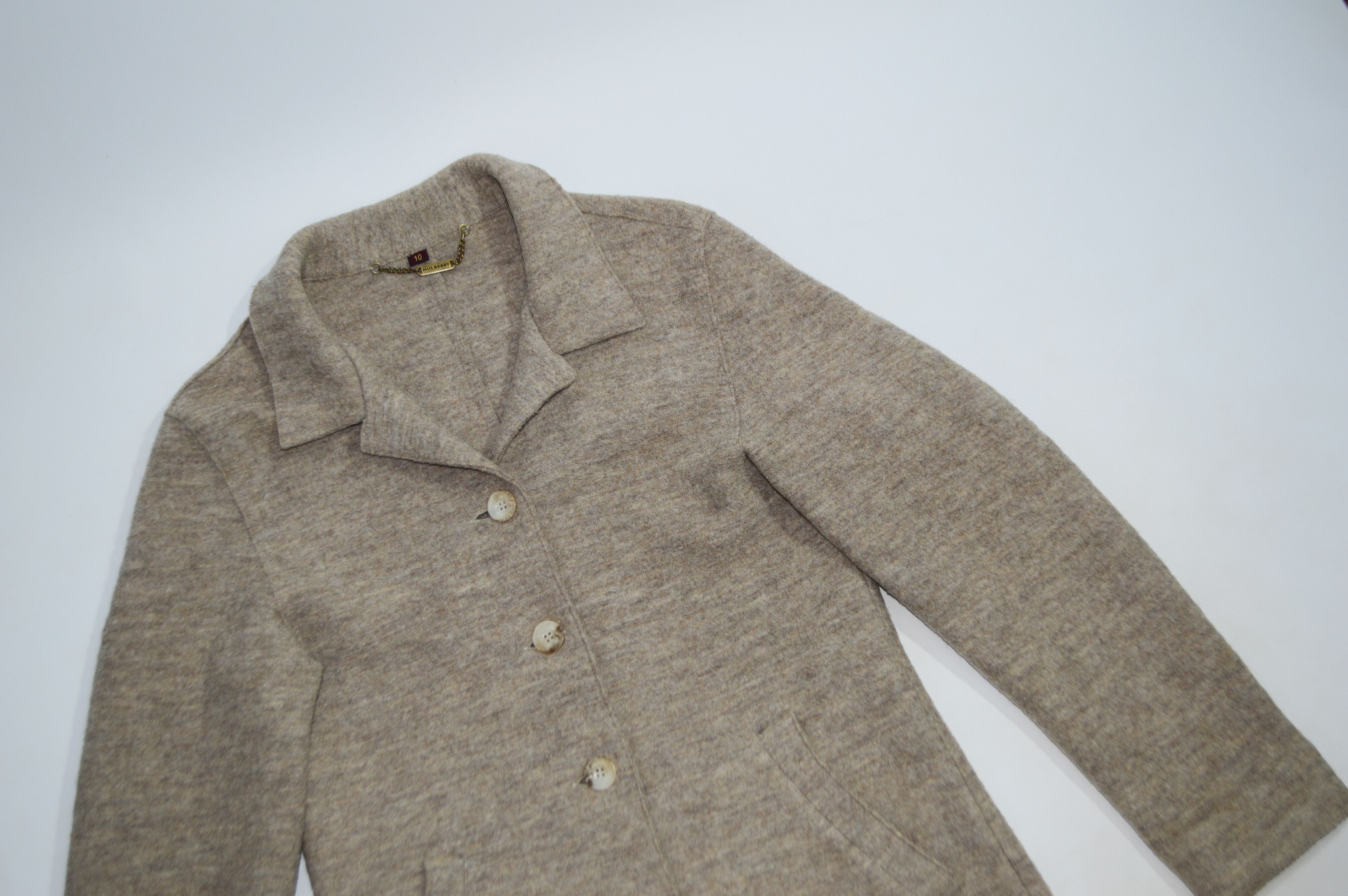 Mulberry Mulberry Beige Wool Coat Size 10 Size L / US 10 / IT 46 - 2 Thumbnail