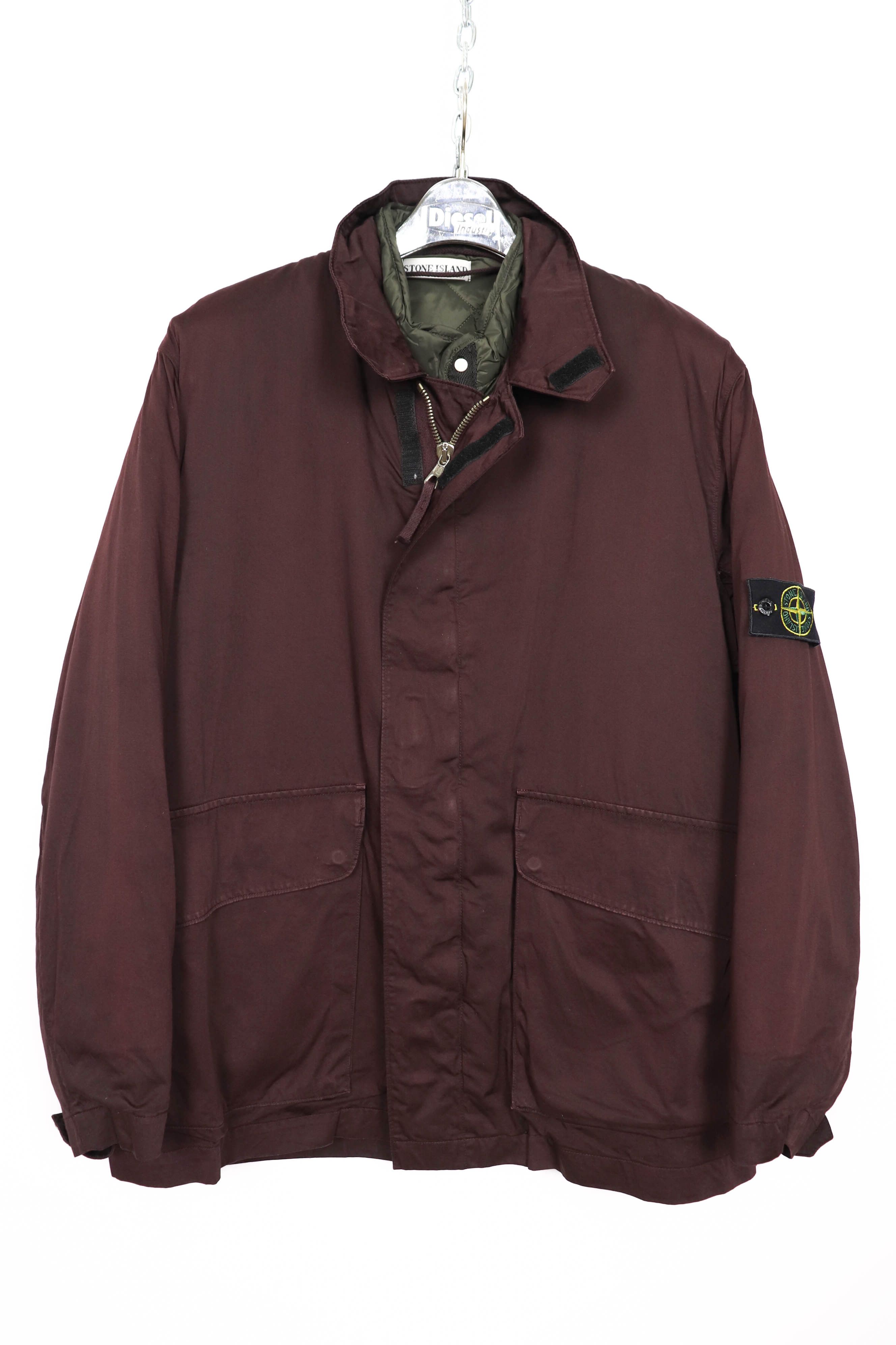 Stone Island Stone Island Raso Gommato A/W 90's Vintage Burgundy