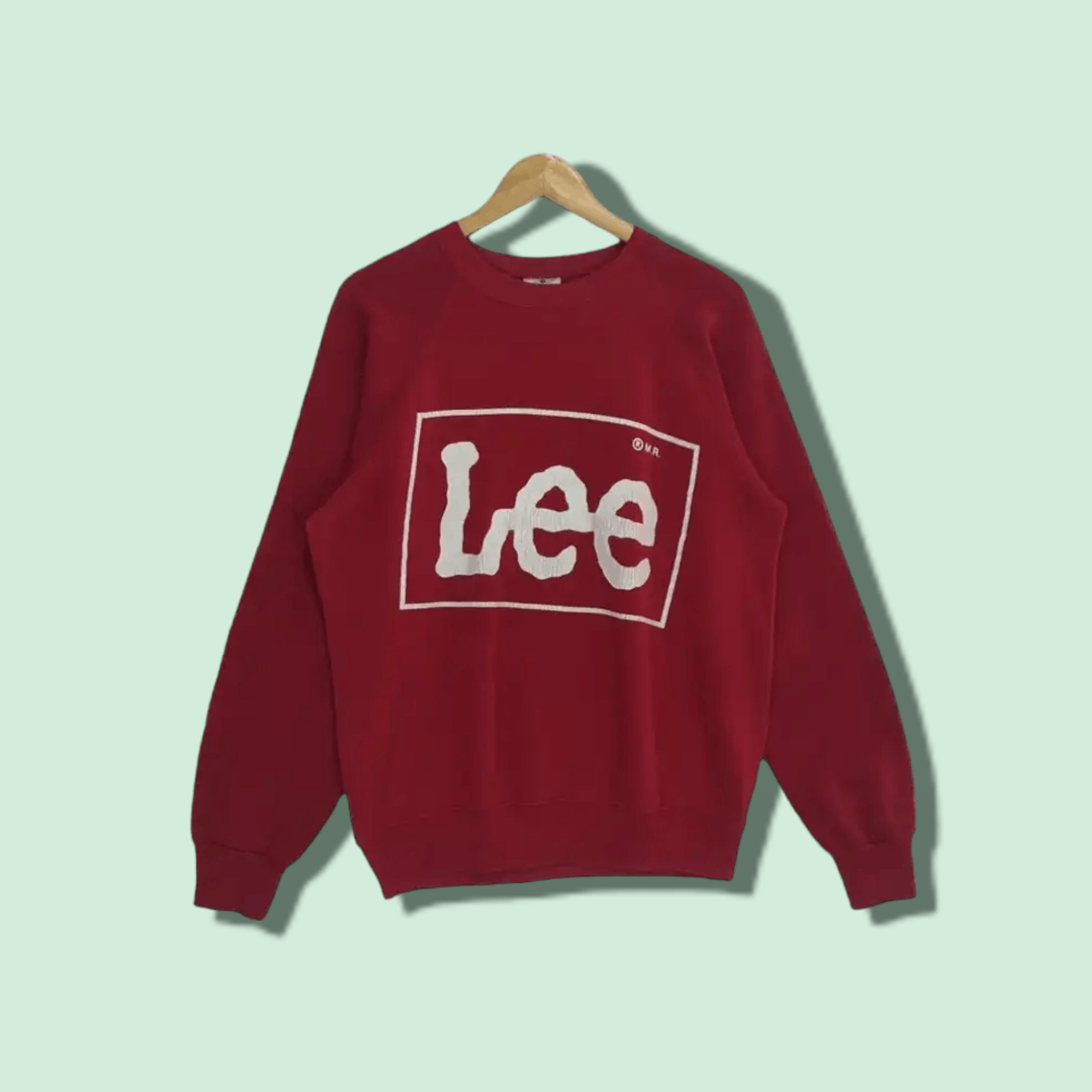 Lee Vintage 90's LEE Big Spell Out Jumper Sweatshirt Size US L / EU 52-54 / 3 - 1 Thumbnail