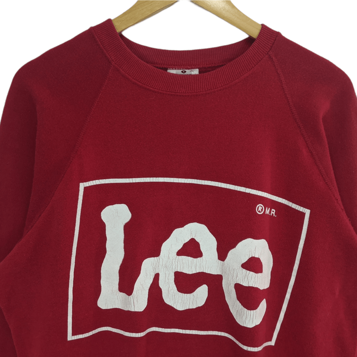 Lee Vintage 90's LEE Big Spell Out Jumper Sweatshirt Size US L / EU 52-54 / 3 - 4 Thumbnail