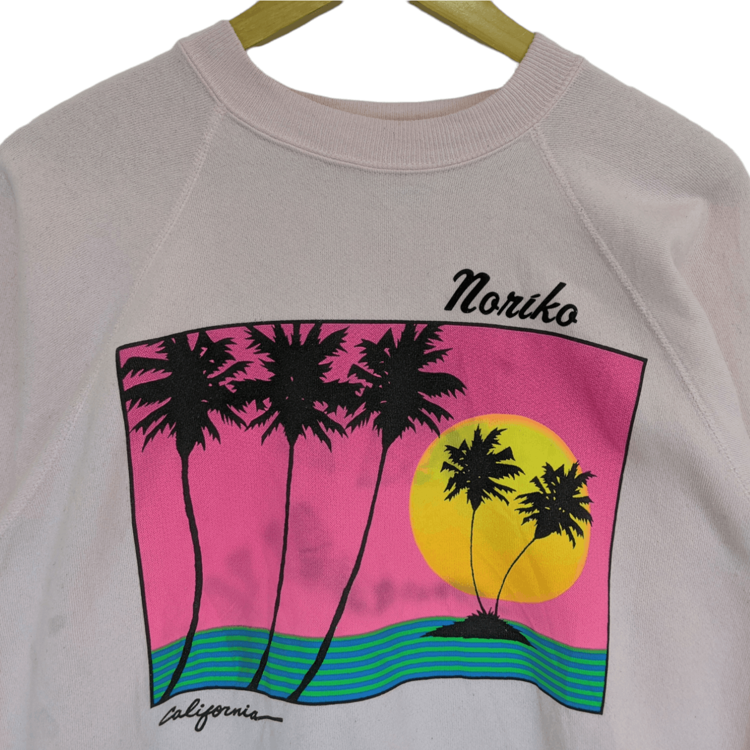 Hanes Vintage 80's HANES Noriko California Beach Hawaii Sweatshirt Size US M / EU 48-50 / 2 - 3 Thumbnail