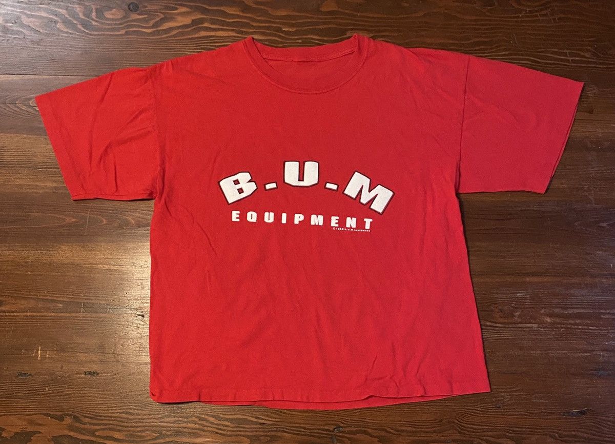 B.U.M Equipment Vintage ‘92 BUM Equipment Single Stitch Tee Size US XL / EU 56 / 4 - 1 Thumbnail