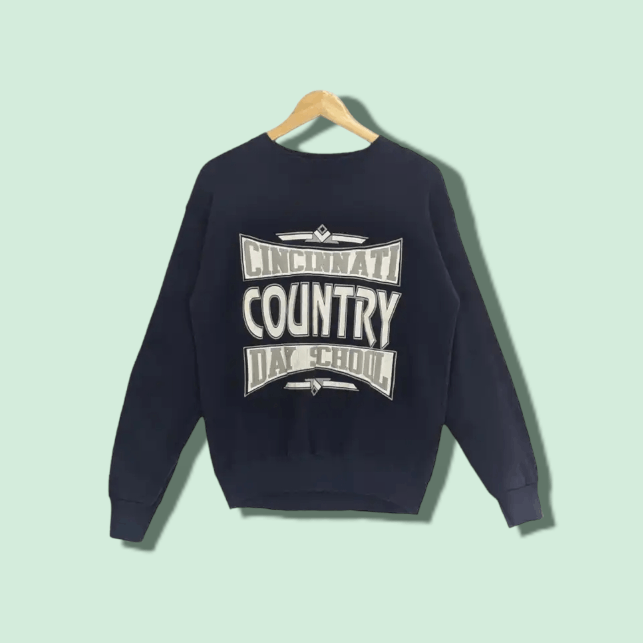 Vintage Vintage 90's CINCINNATI Country Day School Jumper Sweatshirt Size US M / EU 48-50 / 2 - 1 Thumbnail