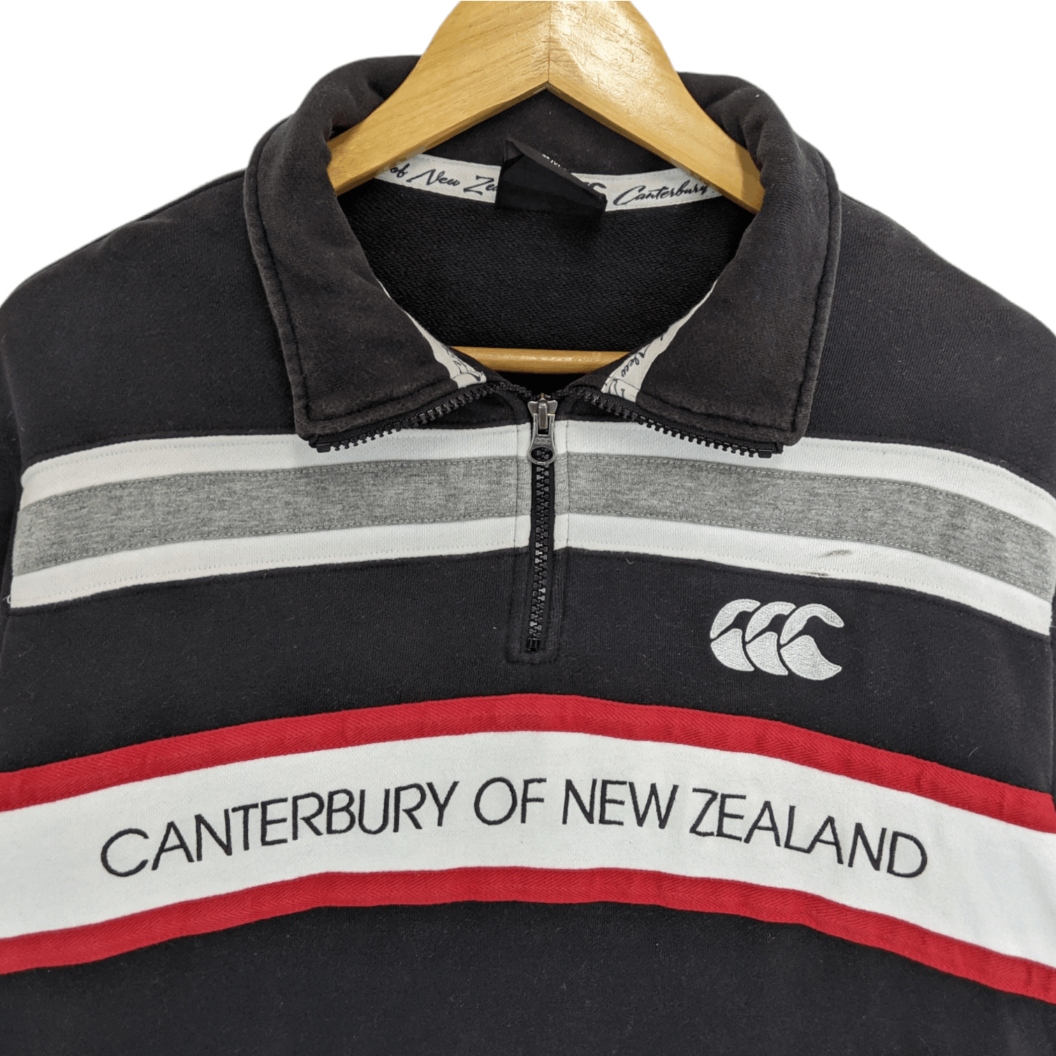 Canterbury of New Zealand CANTERBURY OF NEW ZEALAND Striped Polo Jumper Sweatshirt Size US M / EU 48-50 / 2 - 4 Thumbnail