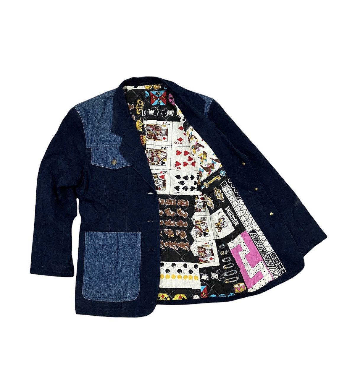 Moschino Moschino Playing Card lining denim jacket Size US M / EU 48-50 / 2 - 1 Thumbnail