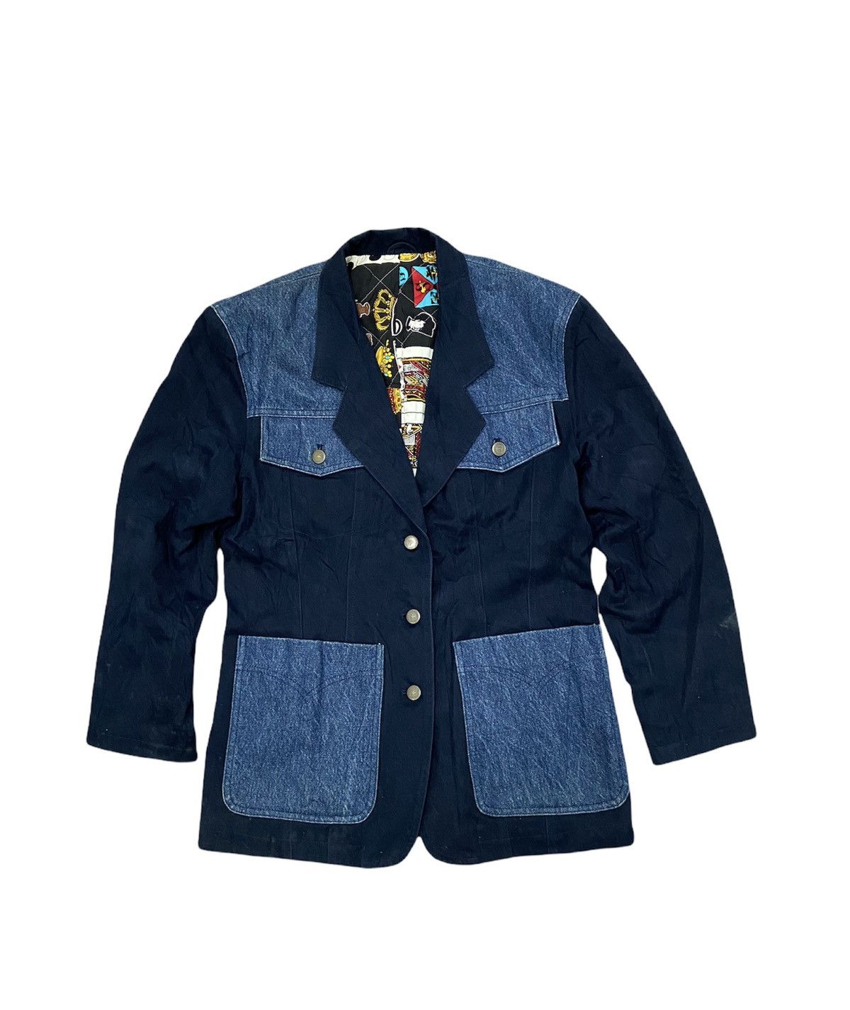 Moschino Moschino Playing Card lining denim jacket Size US M / EU 48-50 / 2 - 2 Thumbnail