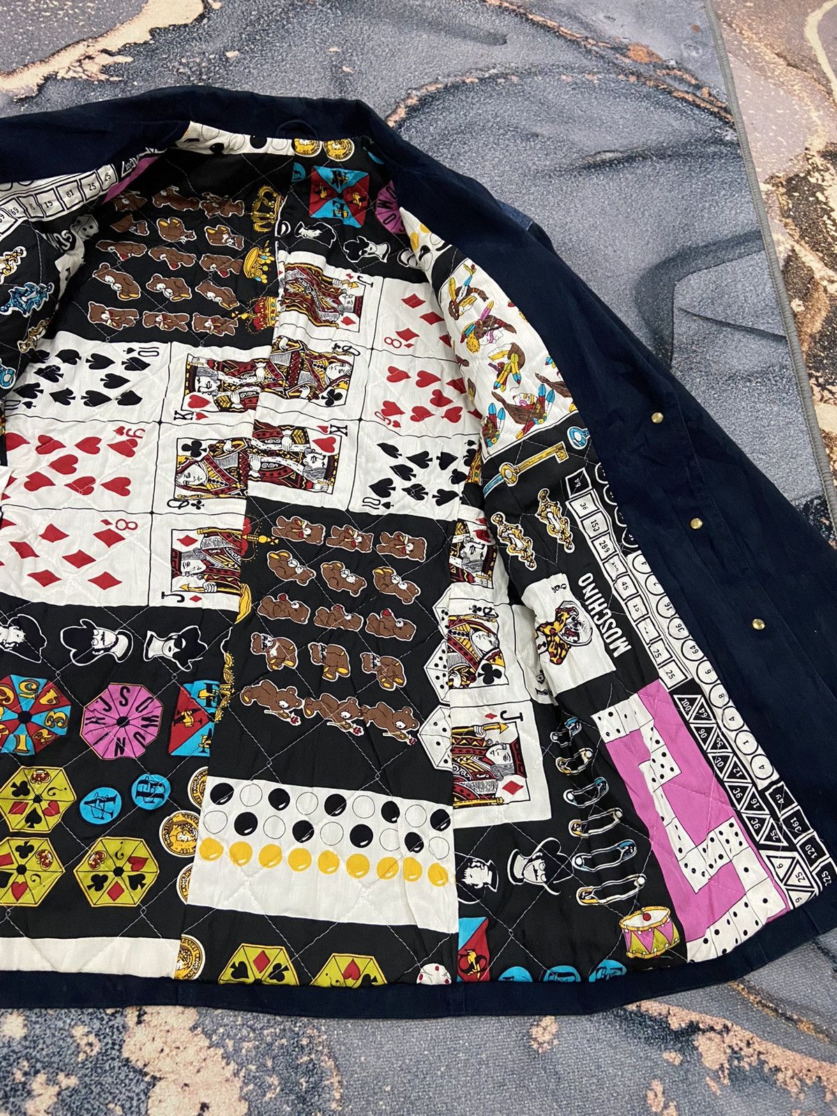 Moschino Moschino Playing Card lining denim jacket Size US M / EU 48-50 / 2 - 7 Thumbnail