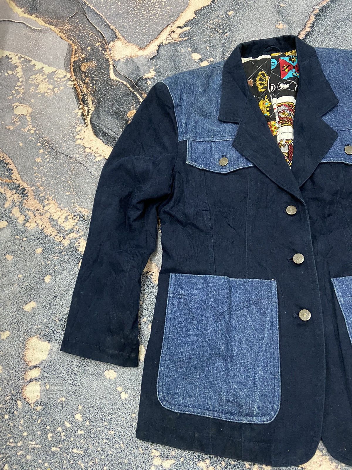 Moschino Moschino Playing Card lining denim jacket Size US M / EU 48-50 / 2 - 5 Thumbnail