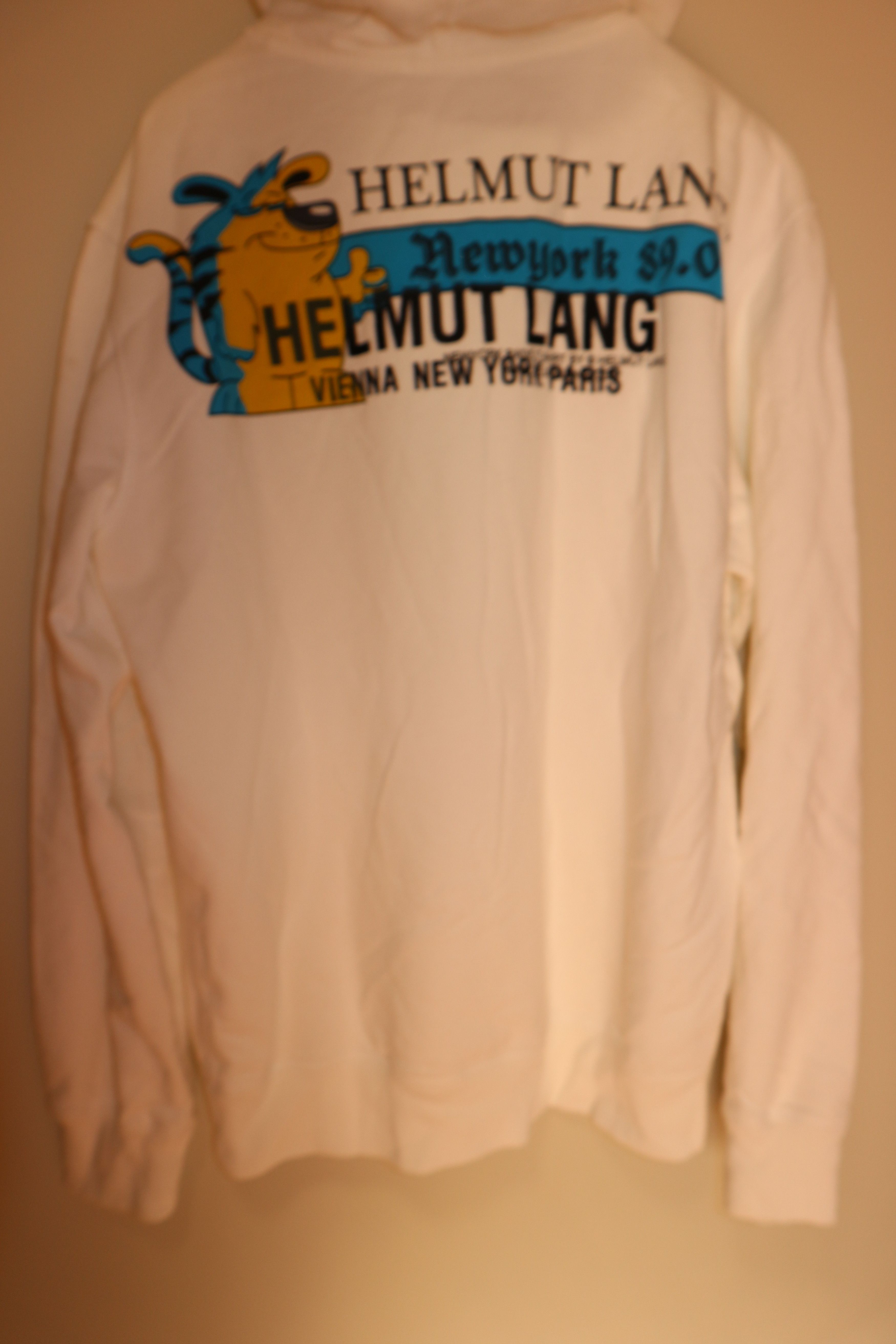 Helmut Lang Logo print hoodie Size US XL / EU 56 / 4 - 9 Thumbnail