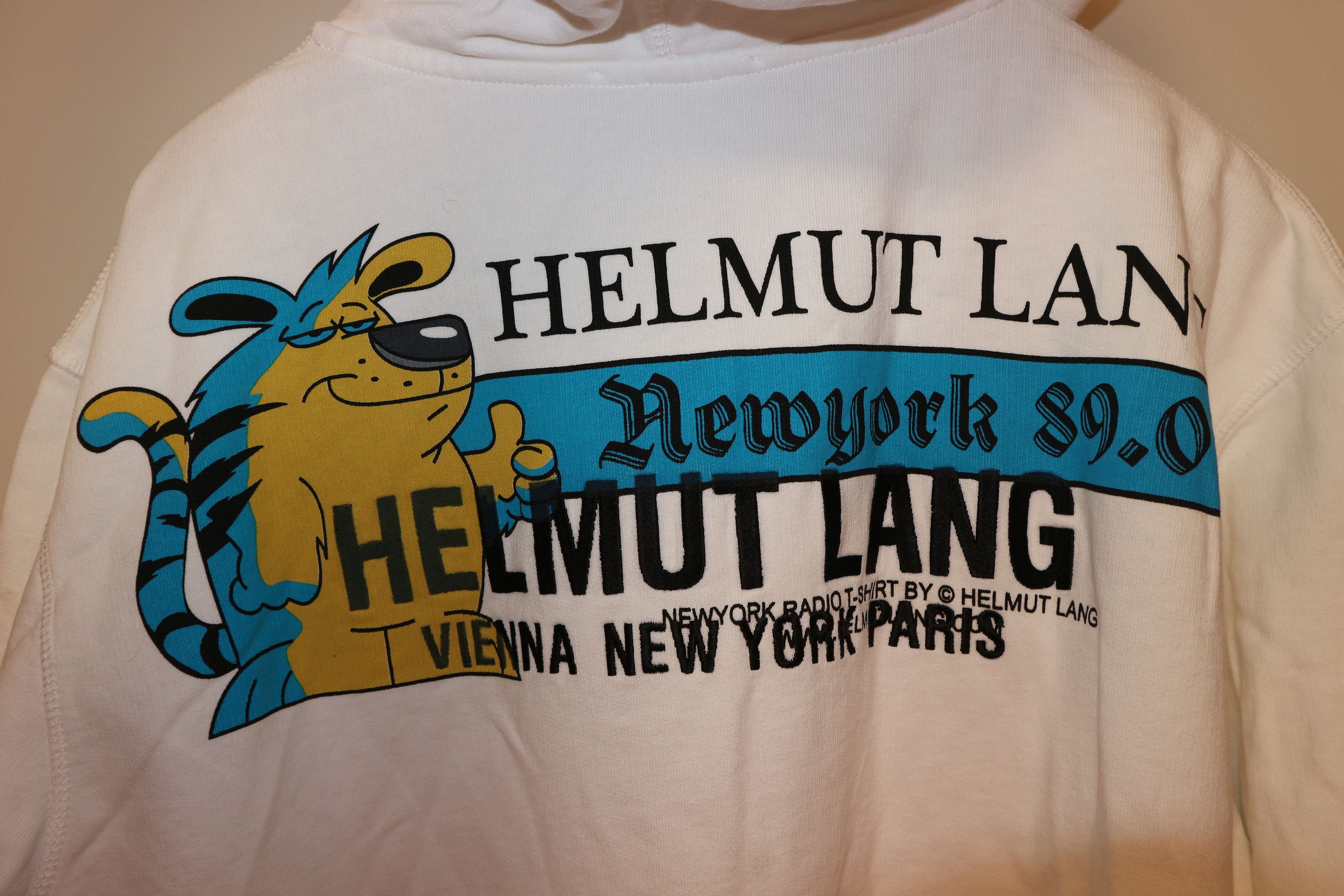 Helmut Lang Logo print hoodie Size US XL / EU 56 / 4 - 10 Thumbnail