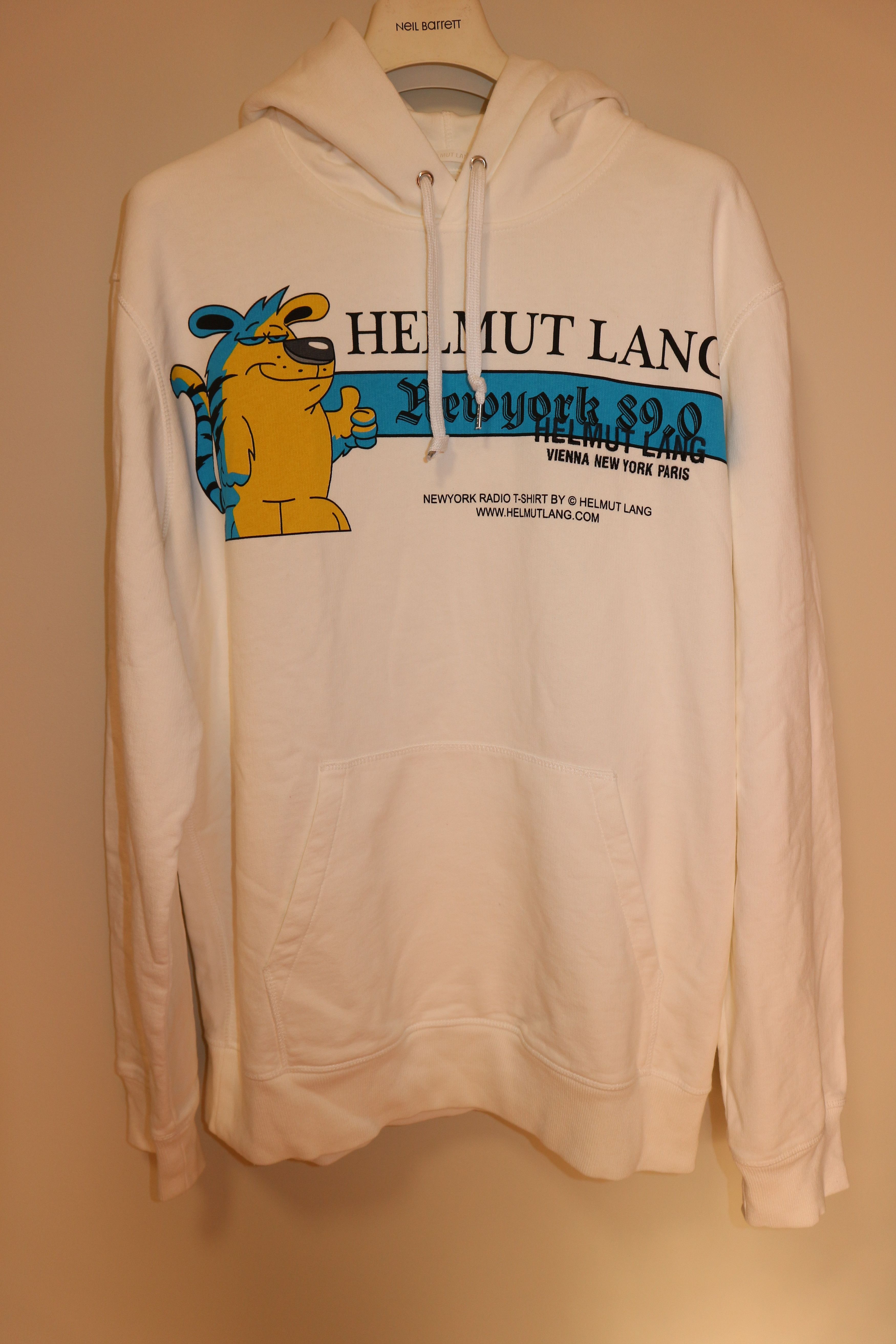 Helmut Lang Logo print hoodie Size US XL / EU 56 / 4 - 1 Thumbnail