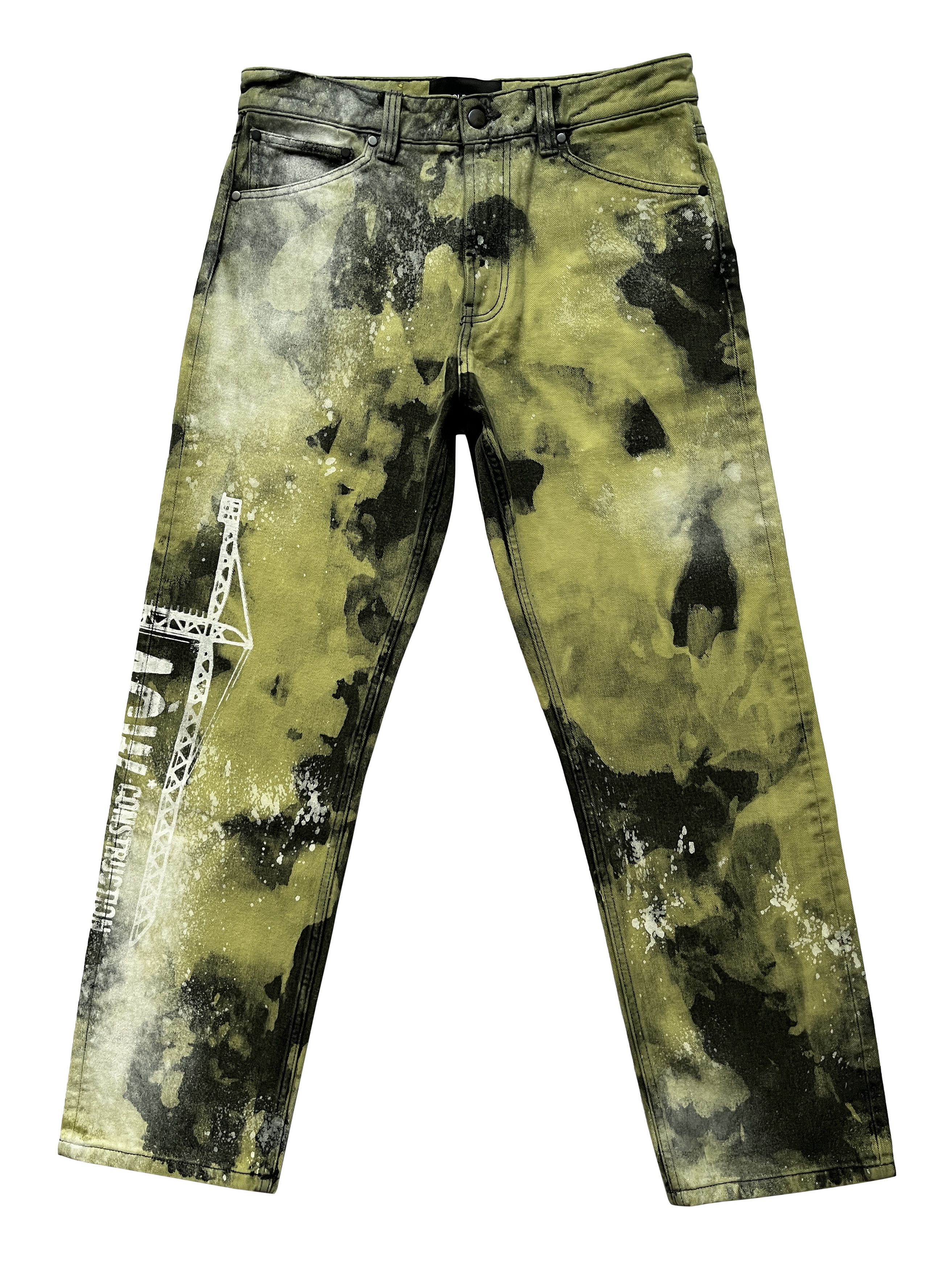 A-COLD-WALL* × Samuel Ross ⚡️QUICK SALE⚡️2022 A Cold Wall Yellow/Black Denim Jeans Size US 32 / EU 48 - 1 Thumbnail