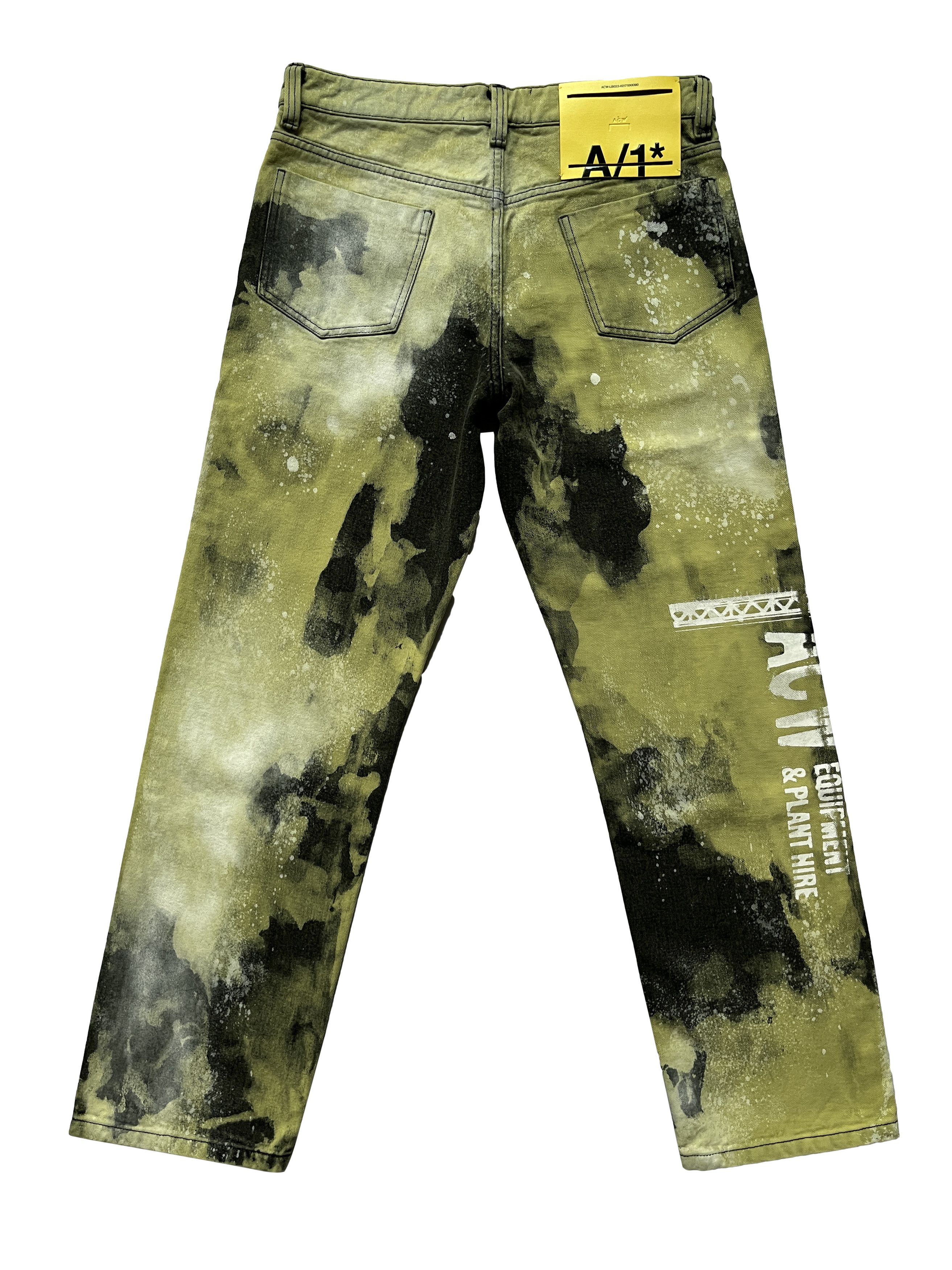 A-COLD-WALL* × Samuel Ross ⚡️QUICK SALE⚡️2022 A Cold Wall Yellow/Black Denim Jeans Size US 32 / EU 48 - 2 Thumbnail