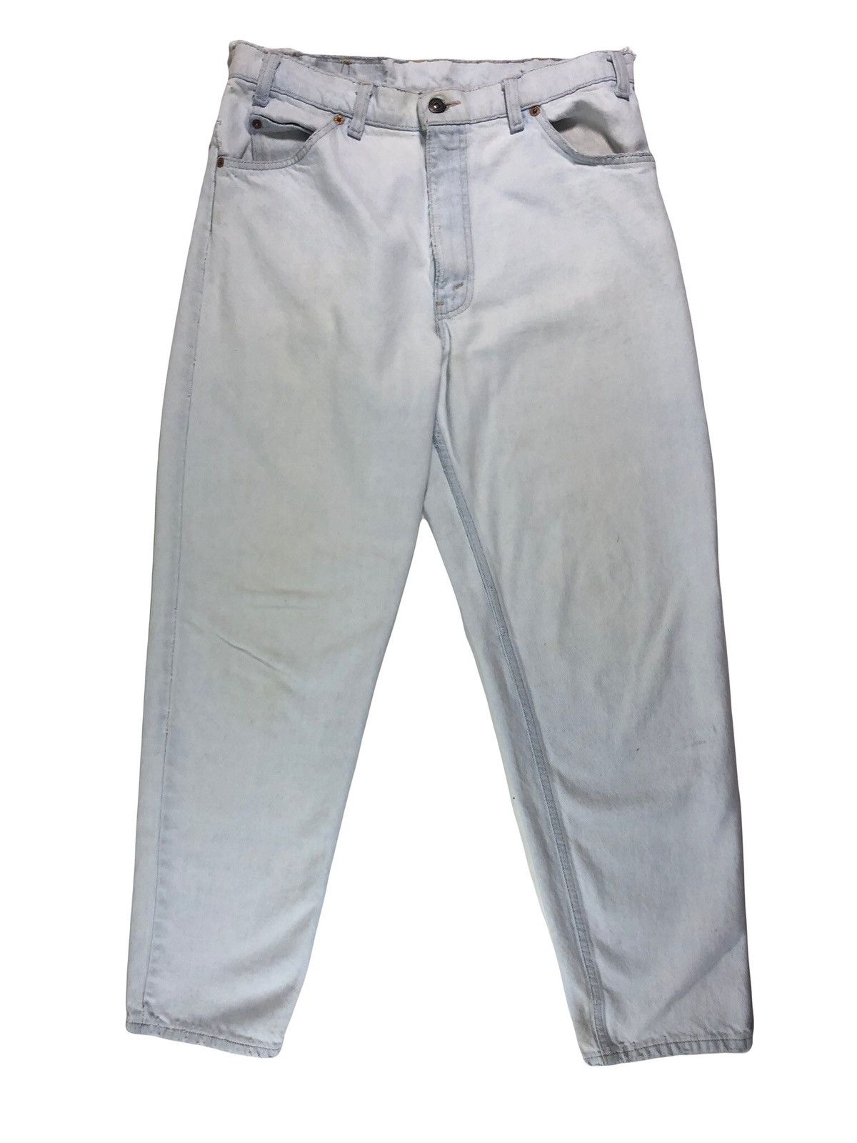 Levi's × Vintage Vintage 90s Levi's 550 Orange Tab Relaxed Distressed Jeans Size US 33 - 1 Thumbnail