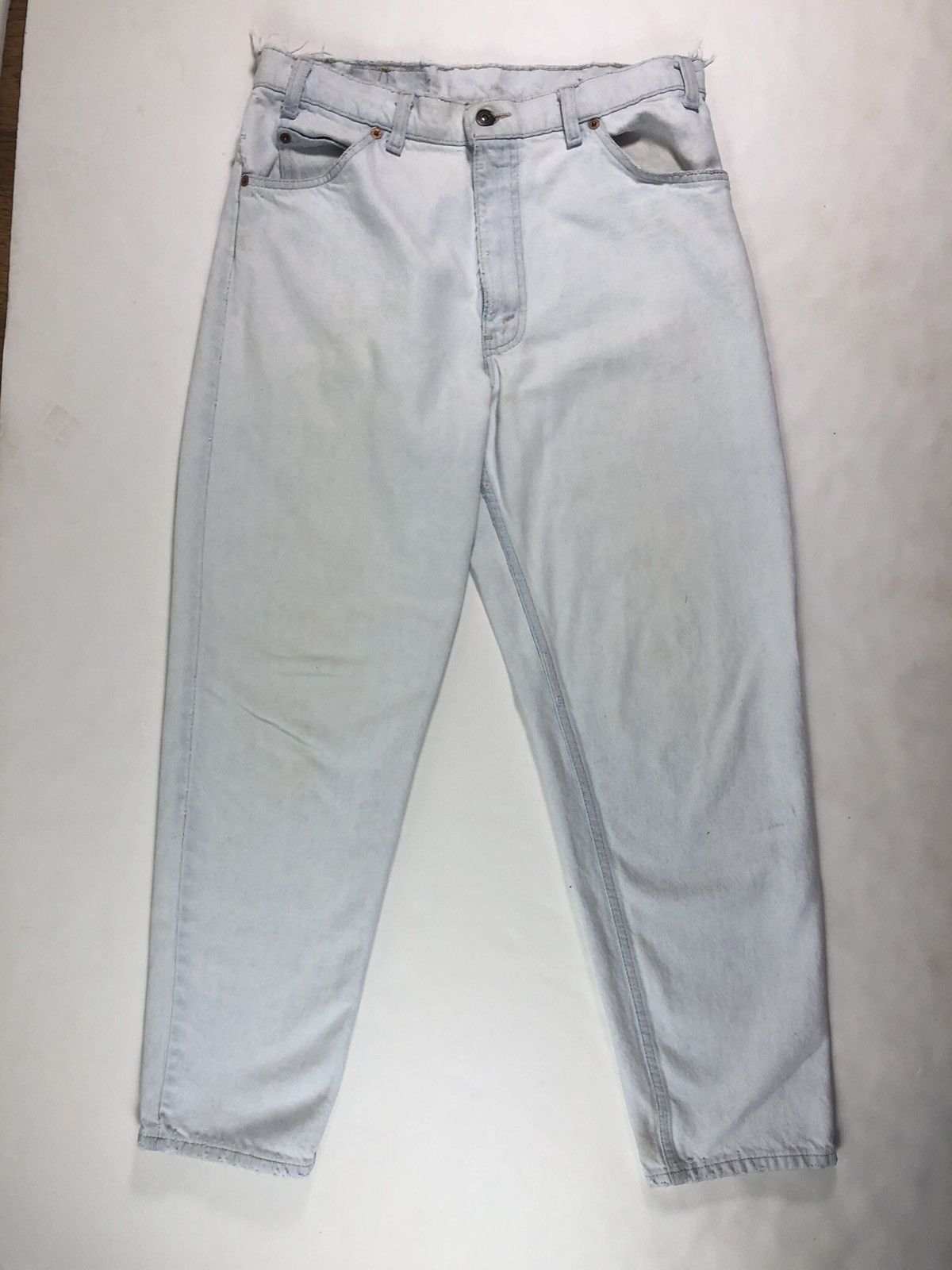 Levi's × Vintage Vintage 90s Levi's 550 Orange Tab Relaxed Distressed Jeans Size US 33 - 15 Thumbnail