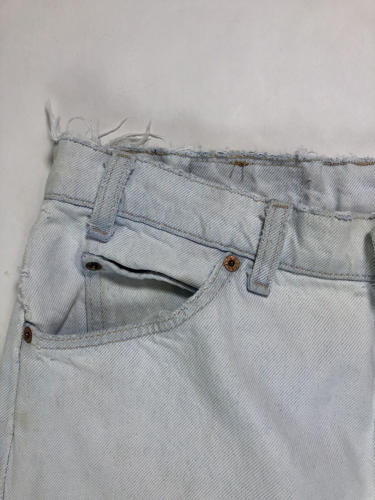 Levi's × Vintage Vintage 90s Levi's 550 Orange Tab Relaxed Distressed Jeans Size US 33 - 3 Thumbnail